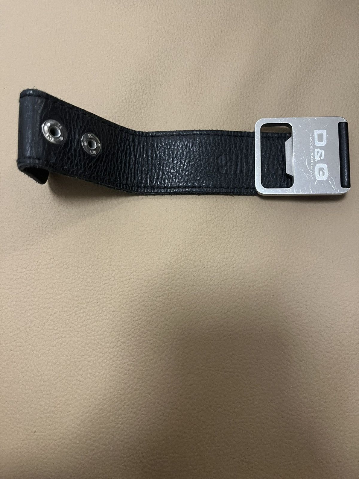 Dolce & Gabbana × Vintage D&G DOLCE & GABBANA metal bottle opener leather bracelet Size ONE SIZE - 3 Thumbnail