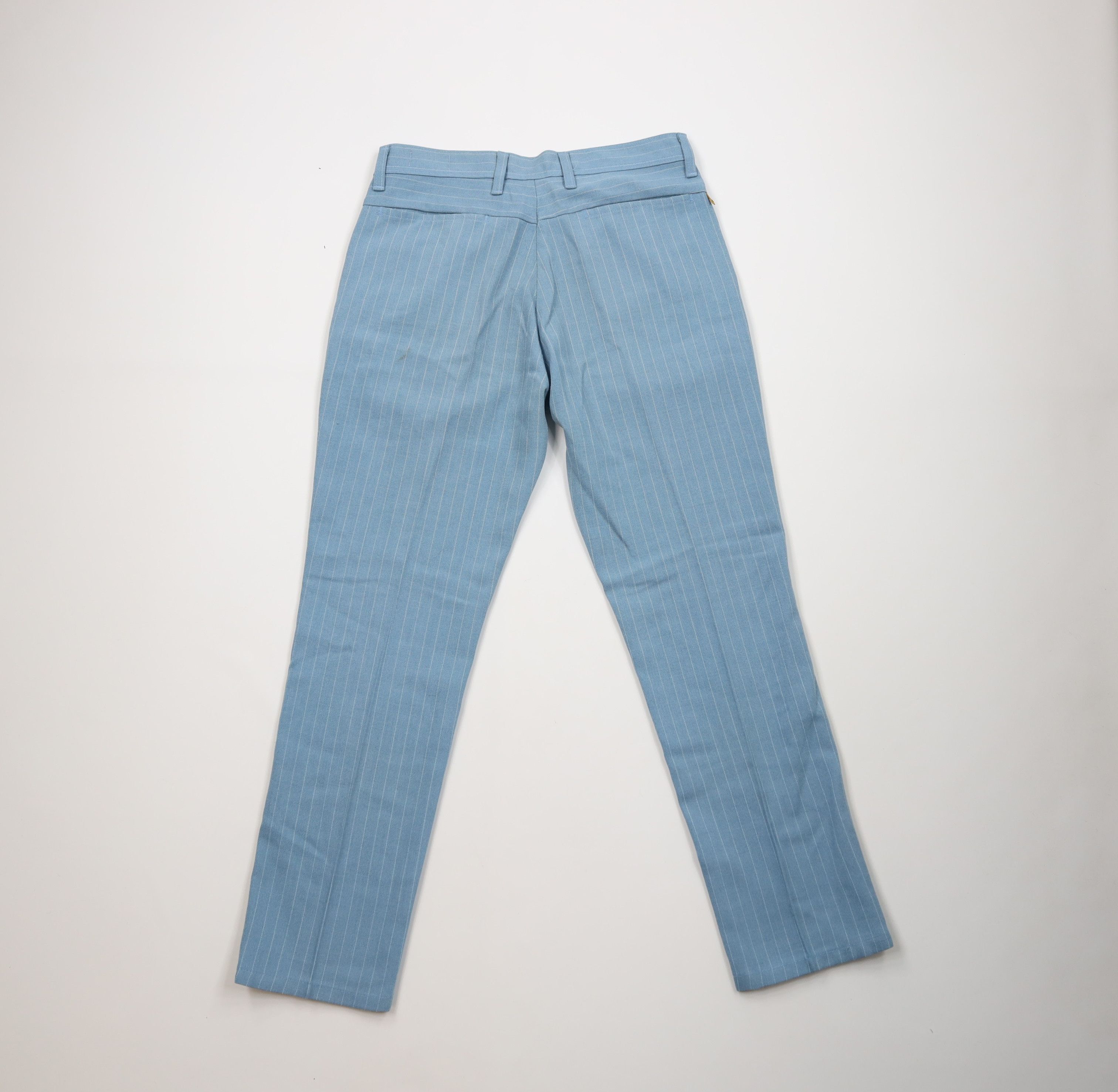 Vintage Vintage 70s Streetwear Pinstriped Chino Pants Blue USA Size US 30 / EU 46 - 10 Thumbnail
