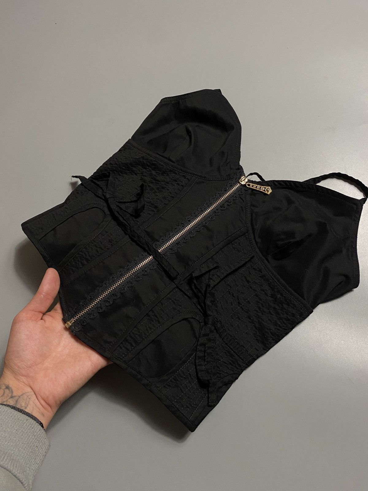 Moschino 2000s MOSCHINO VINTAGE RARE ZIP CORSET Size M / US 6-8 / IT 42-44 - 3 Thumbnail
