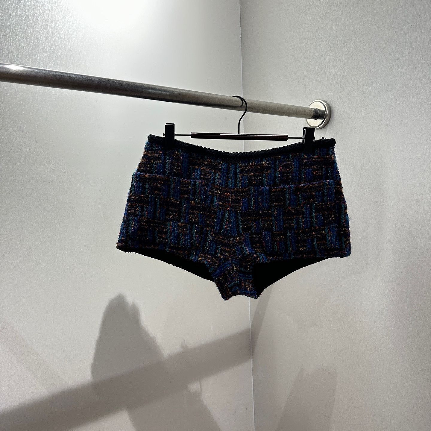 Saint Laurent Paris Saint Laurent Multicolor Tweed Shorts F38 Size 27" / US 4 / IT 40 - 1 Thumbnail