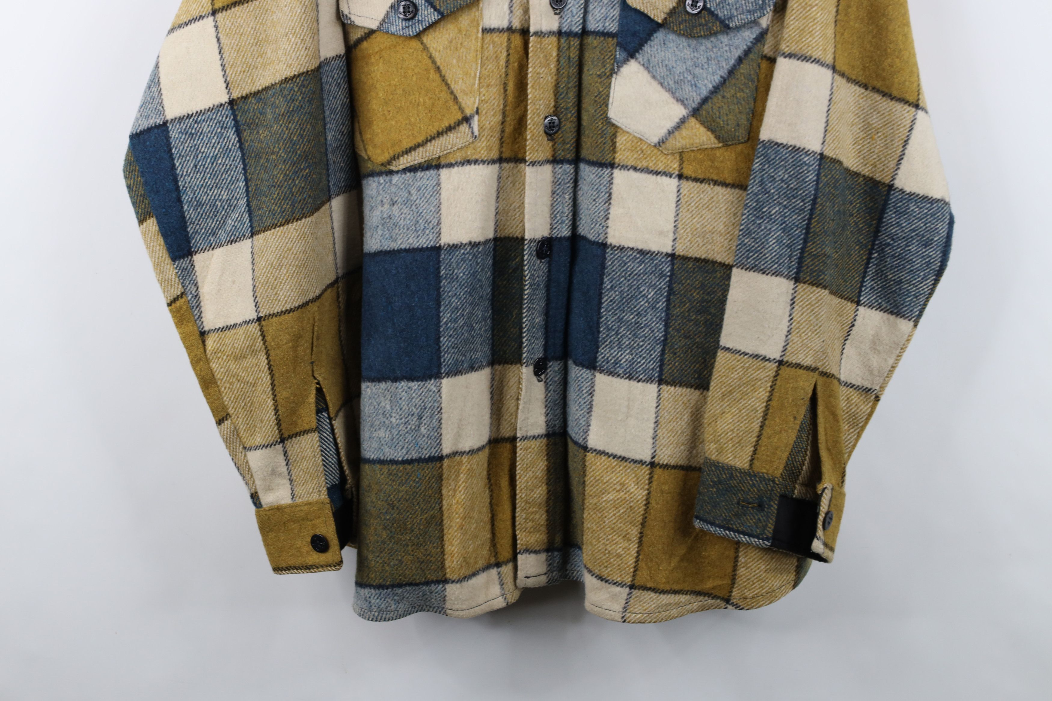 Vintage Vintage 50s 60s Streetwear Button Shirt Jacket Jac Shirt USA Size US XL / EU 56 / 4 - 3 Thumbnail