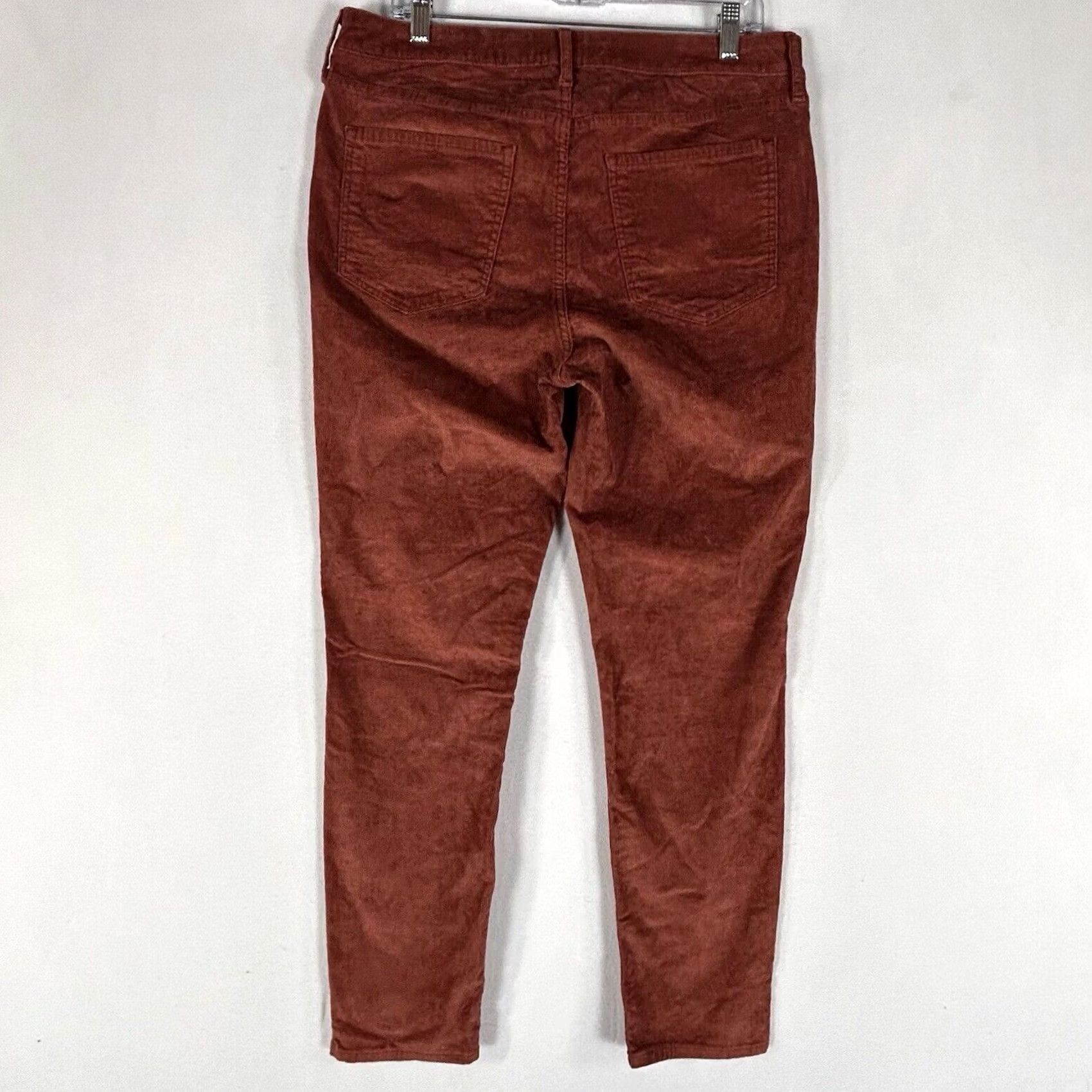 Old Navy Old Navy High Rise Rockstar Corduroy Pants 14P Petite Women Skinny Inseam 27 Orange Dress Pants Pockets Size 36" / US 14 / IT 50 - 7 Thumbnail