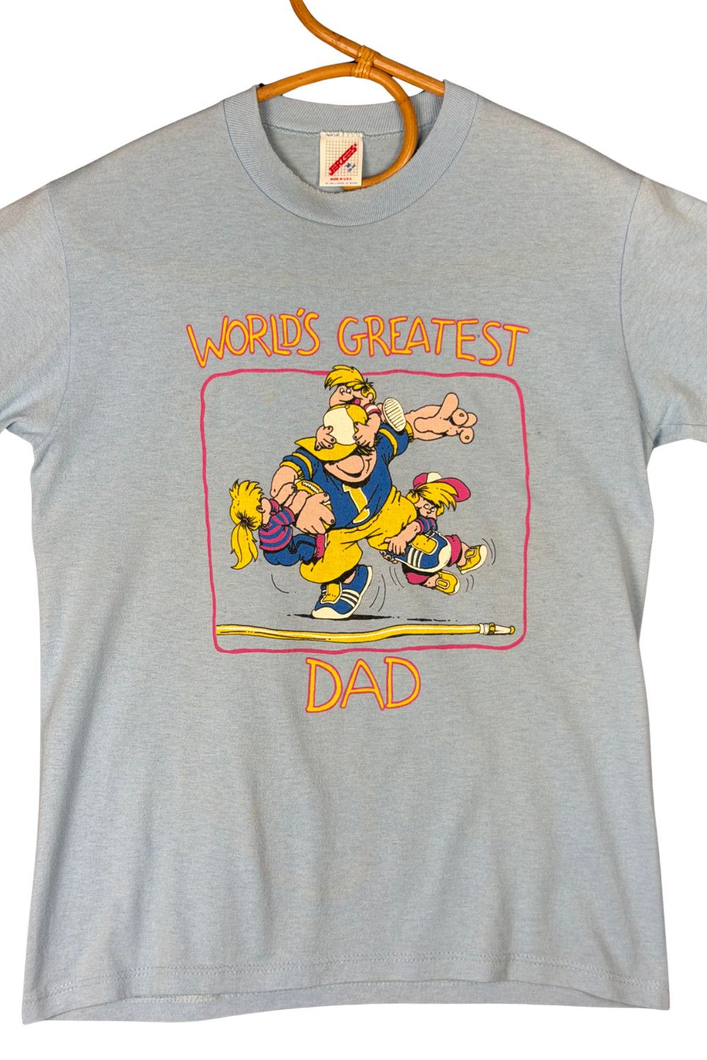 Jerzees Vintage 90s “World’s Greatest Dad” Cartoon Graphic Tee Size US M / EU 48-50 / 2 - 4 Thumbnail