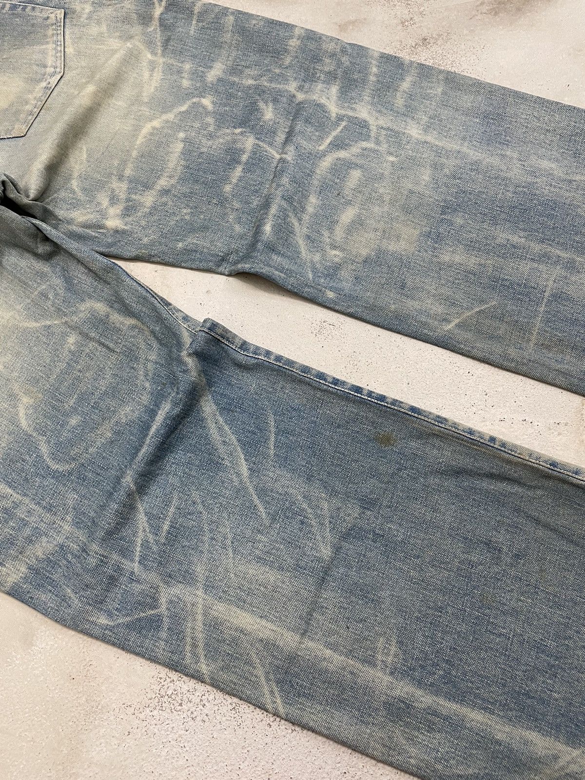 Japanese Brand TRNCA Japan Distressed Sashiko Reconstructed Denim (A1) Size US 35 - 17 Thumbnail