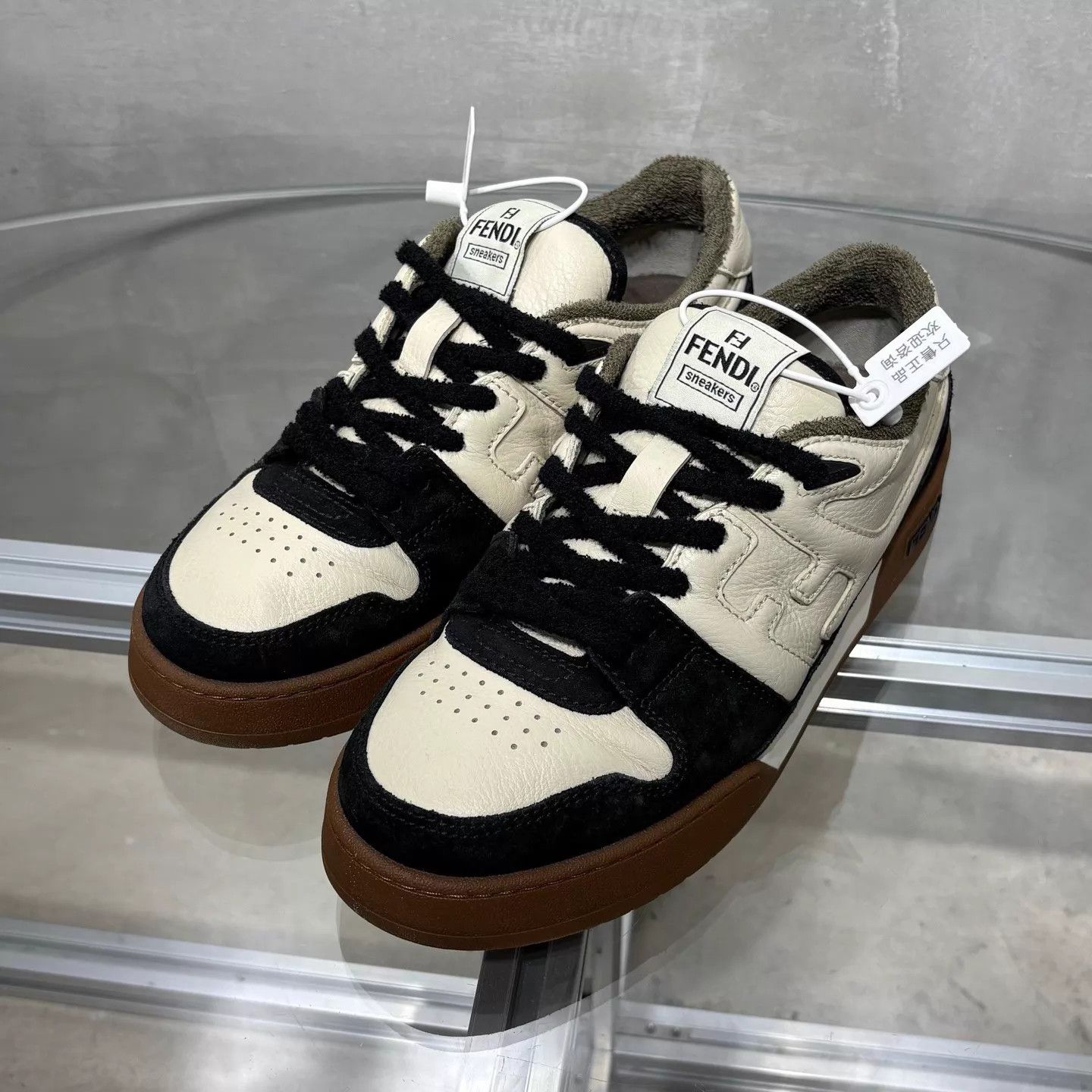 Fendi Fendi Match Black/White/Brown Sneakers UK8 42 Size US 9 / EU 42 - 2 Thumbnail