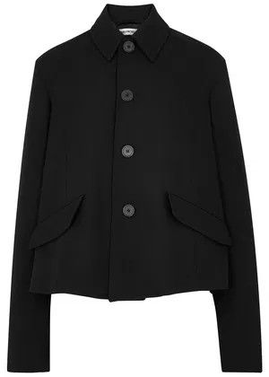 Balenciaga o1y0625 Wool Jacket in Black Size M / US 6-8 / IT 42-44 - 1 Thumbnail