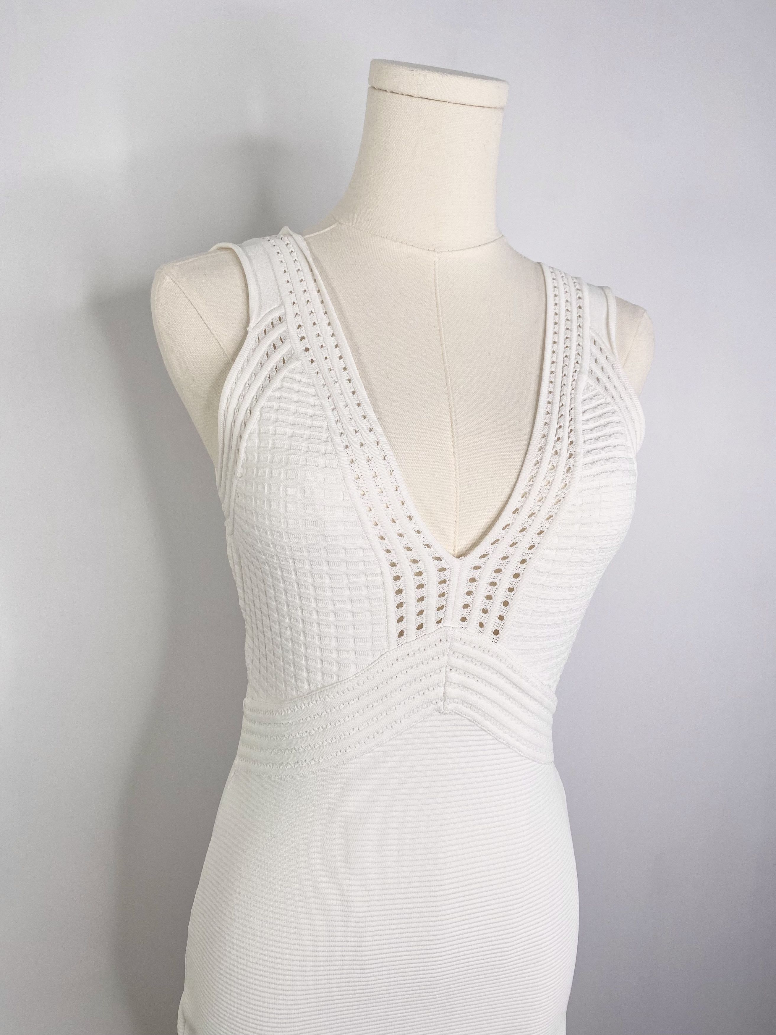 Guess Guess - White Bondage Bodycon Dress Size S / US 4 / IT 40 - 1 Thumbnail