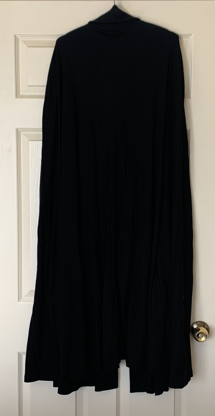 Yohji Yamamoto Yohji Yamamoto Pour Homme Black Wool Cape Coat Size US M / EU 48-50 / 2 - 2 Thumbnail