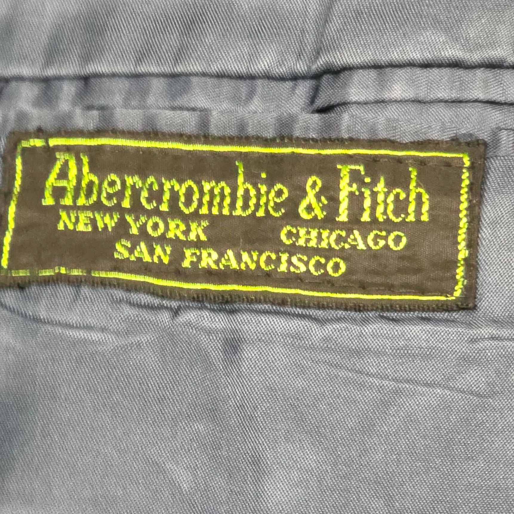 Vintage VINTAGE Abercrombie and Fitch Jacket Blazer Men 41 Long Navy Blue Union Made Wool 100% Retro 1970s Mens Size 42R - 7 Thumbnail