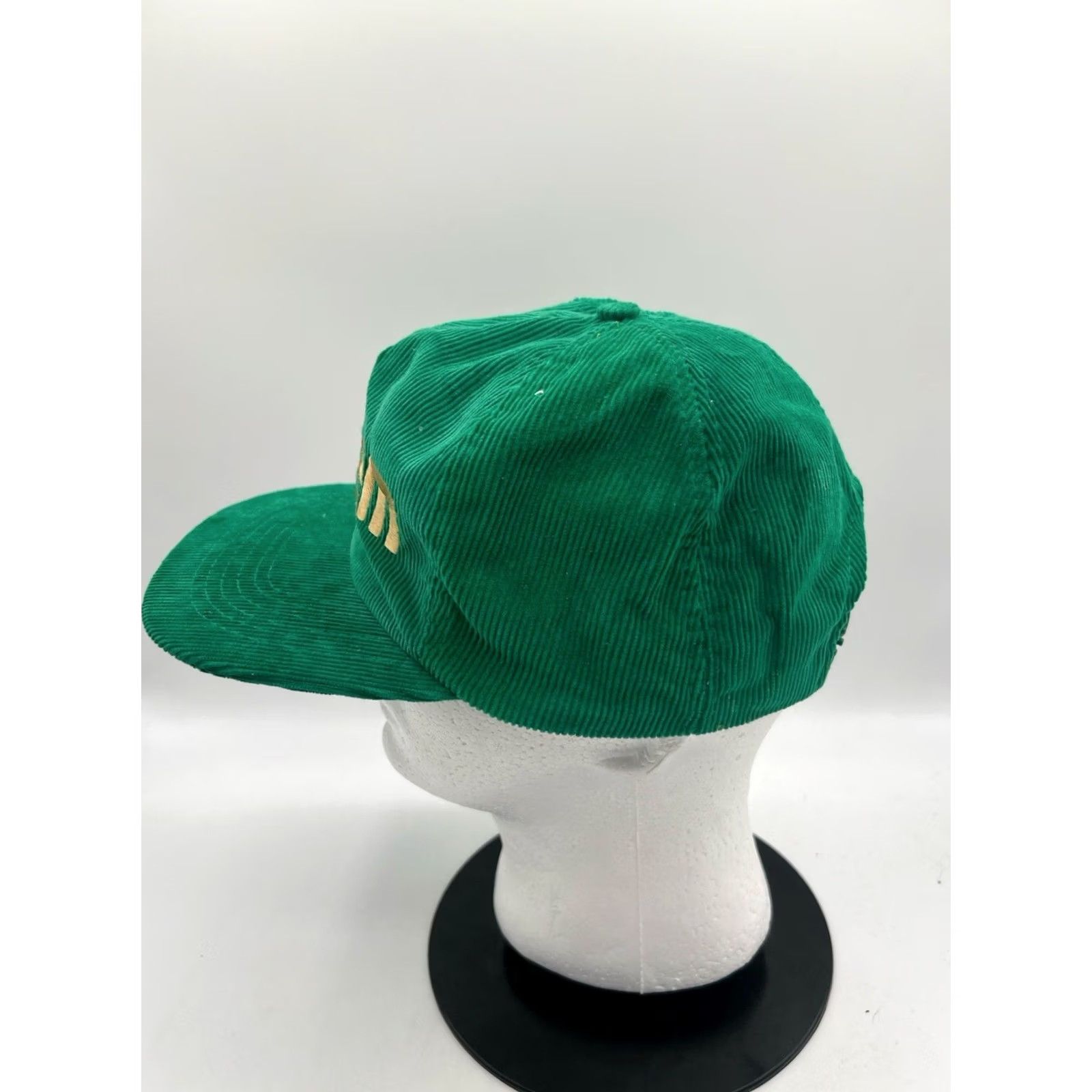 Spell VINTAGE Gold Medal Salem Cigarettes Corduroy Snapback Hat Cap Adjustable Gold 1980s Trucker Mens/Womens Size ONE SIZE - 2 Thumbnail