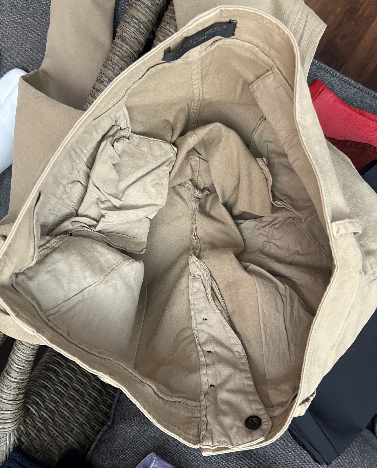 Golden Goose Golden Goose Deluxe Brand Mens Khaki Chino Pants Straight L Size US 34 / EU 50 - 5 Thumbnail