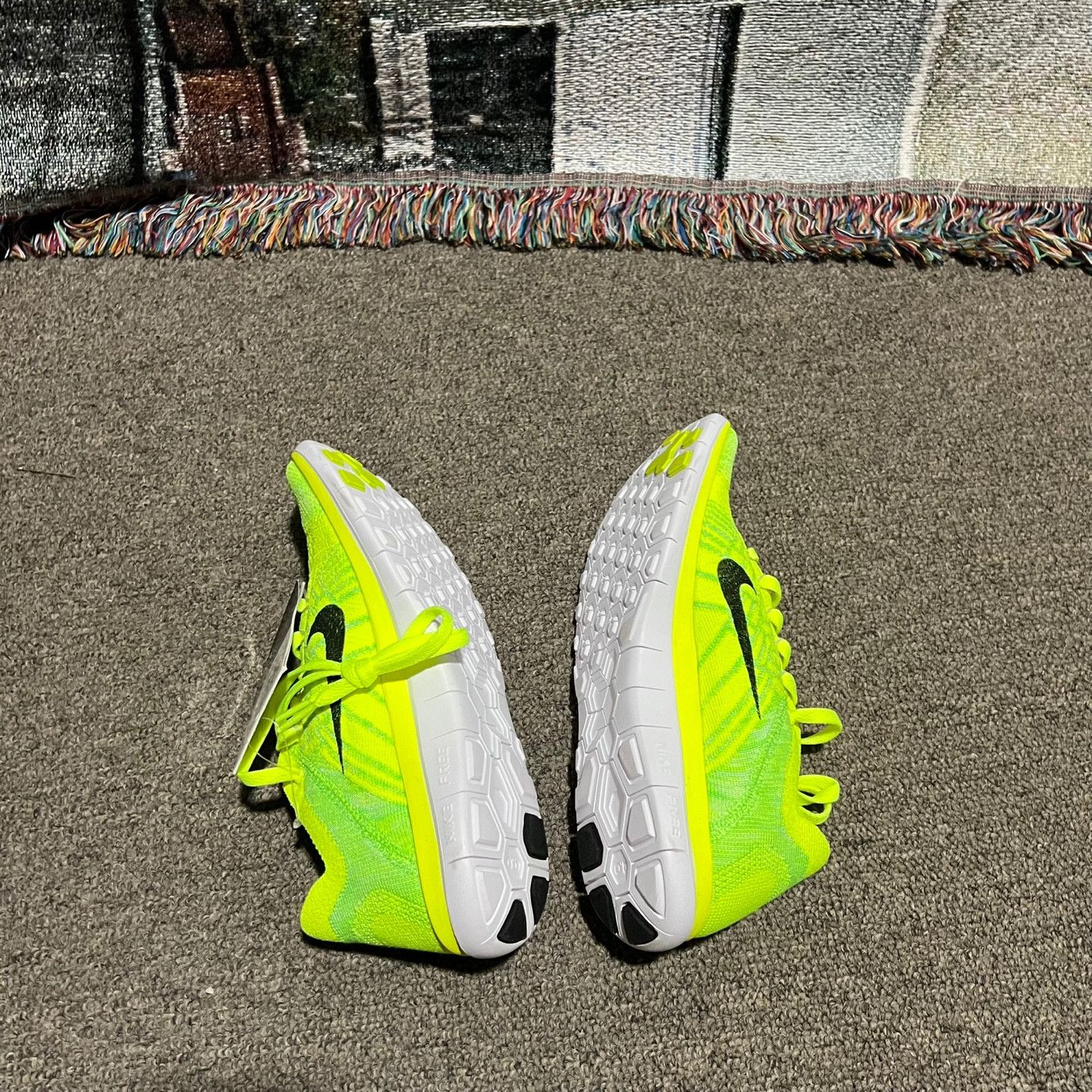 Nike Nike Free 4.0 Flyknit Green 6.5 Size US 6.5 / IT 36.5 - 4 Thumbnail