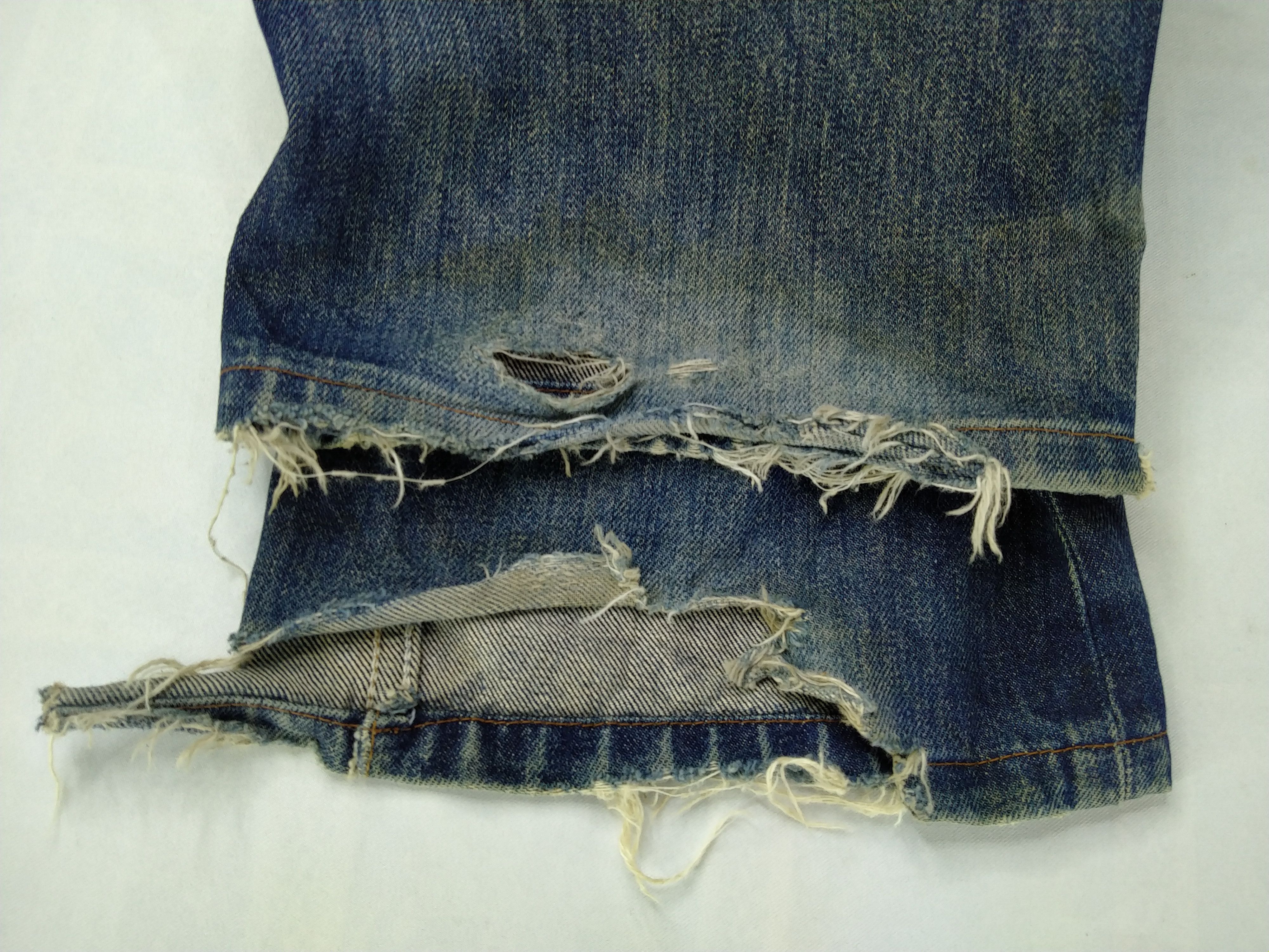 Levi's 90s Dirty Blue Vintage Levi's 506 Denim 33 x 30.5 -JN685 Size US 33 - 15 Thumbnail