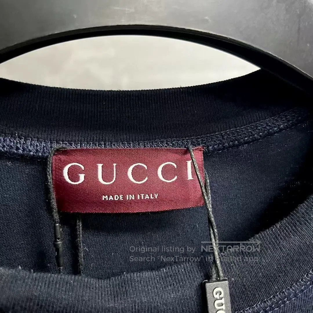 Gucci gucci loose fit blue letter print t-shirt. Size US L / EU 52-54 / 3 - 5 Thumbnail