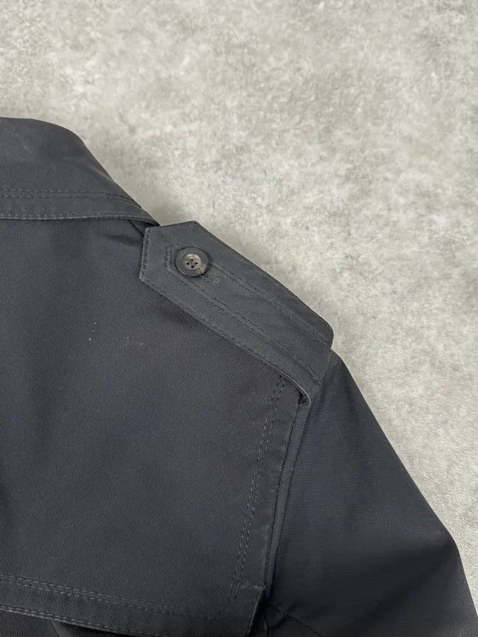 Gucci 2000s Gucci Black Dark Officer Buttoned Trench Coat by Tom Ford Size US M / EU 48-50 / 2 - 11 Thumbnail