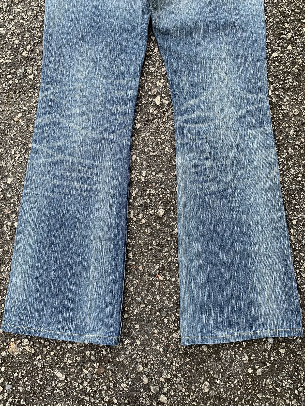Edwin FLARE💥 EDWIN XV PUNK FADED RUSTY JAPANESE DISTRESSED DENIM🎌☠️ Size US 30 / EU 46 - 8 Thumbnail