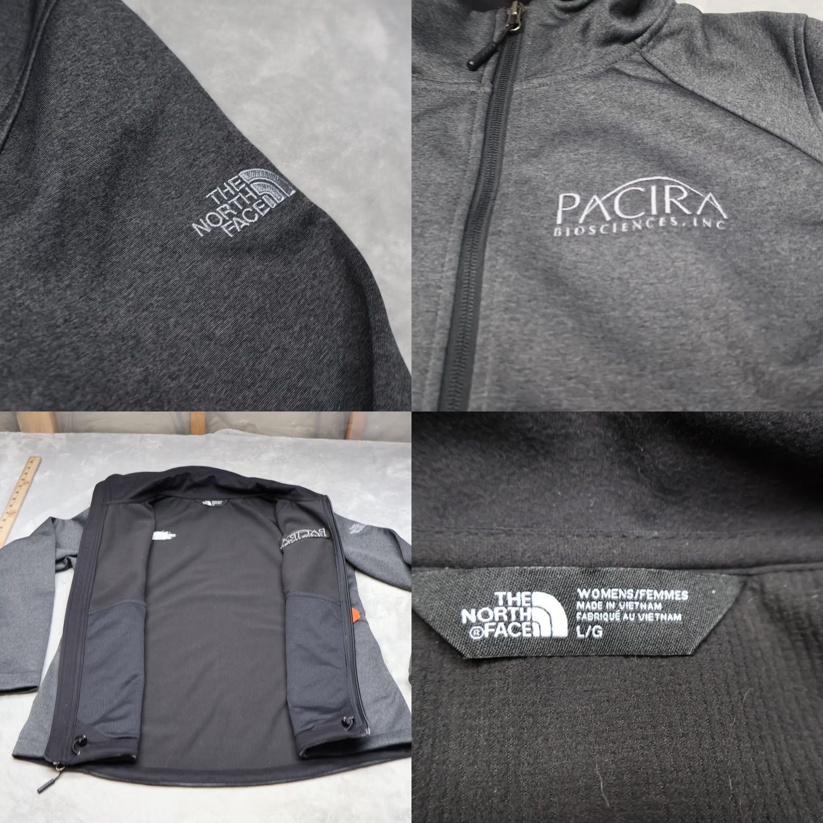 The North Face VINTAGE The North Face Jacket Womens L Grey Ridgeline Softshell WindWall Slim LOGO NWD Size L / US 10 / IT 46 - 8 Thumbnail