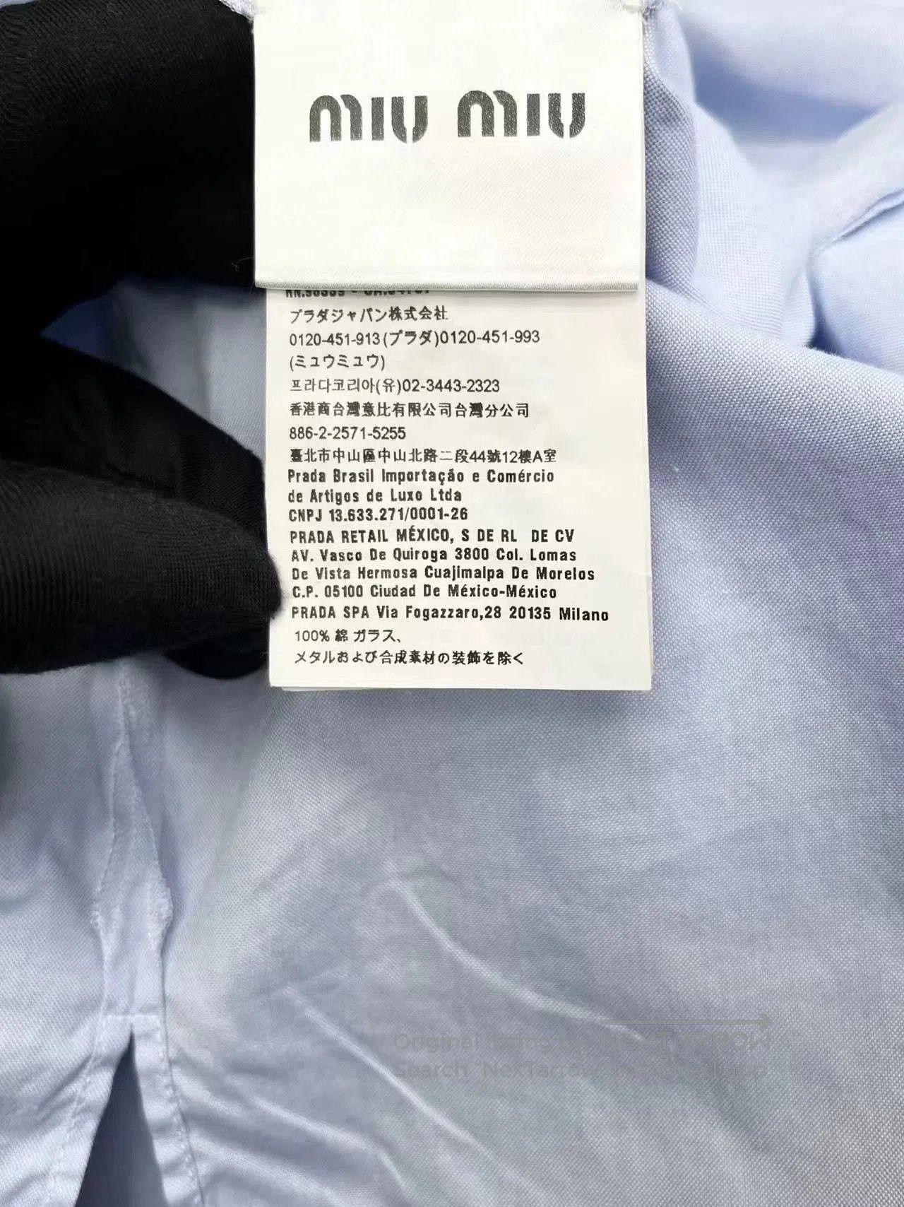 Miu Miu light blue cat pocket button. Size L / US 10 / IT 46 - 5 Thumbnail