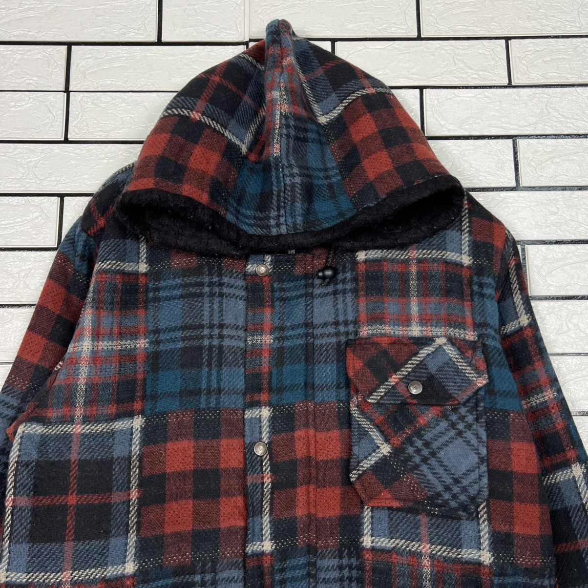 Vintage 80s BIG SHEPHERD Feathertop Checked Hooded Jacket #4130-C188 Size US M / EU 48-50 / 2 - 2 Thumbnail