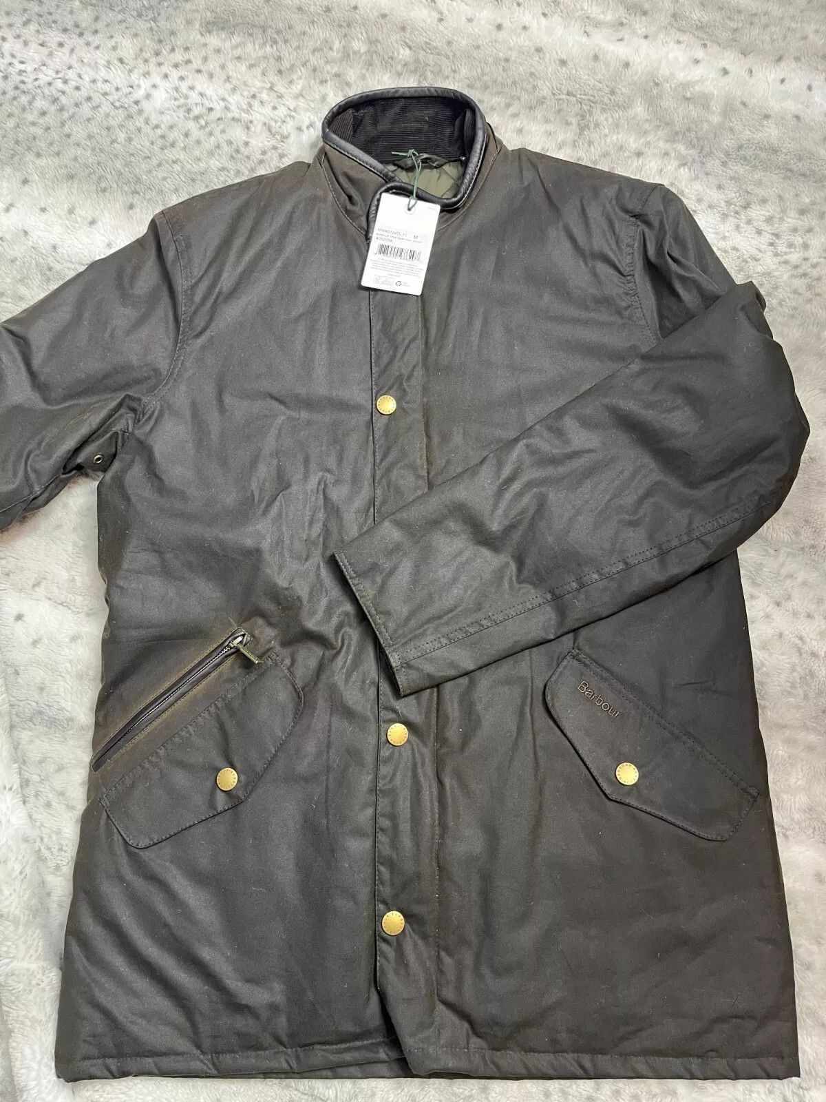 Barbour Barbour Men's Prestbury Wax Jacket Size US XL / EU 56 / 4 - 4 Thumbnail