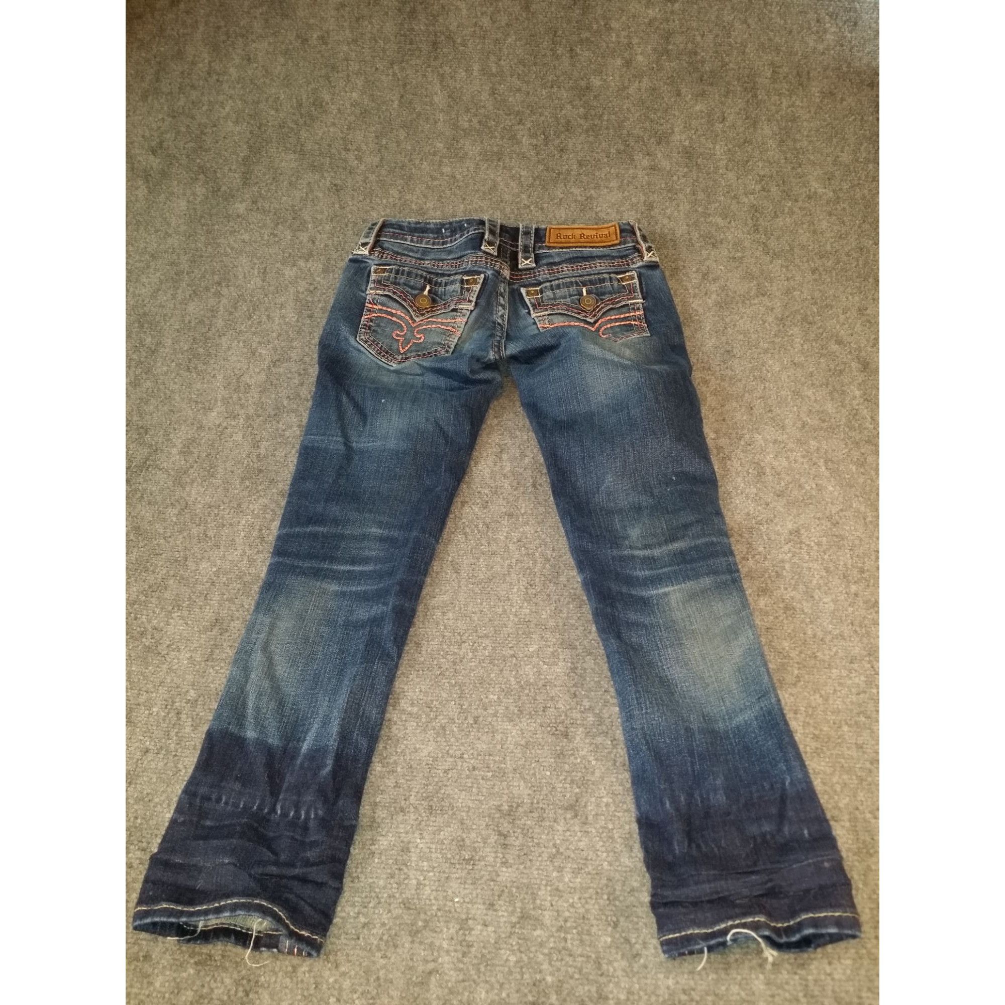 Rock Revival Rock Revival Alivia Skinny Jeans Women Sz 25 Rhinestone Embr Size 25" / US 0 / IT 36 - 8 Thumbnail