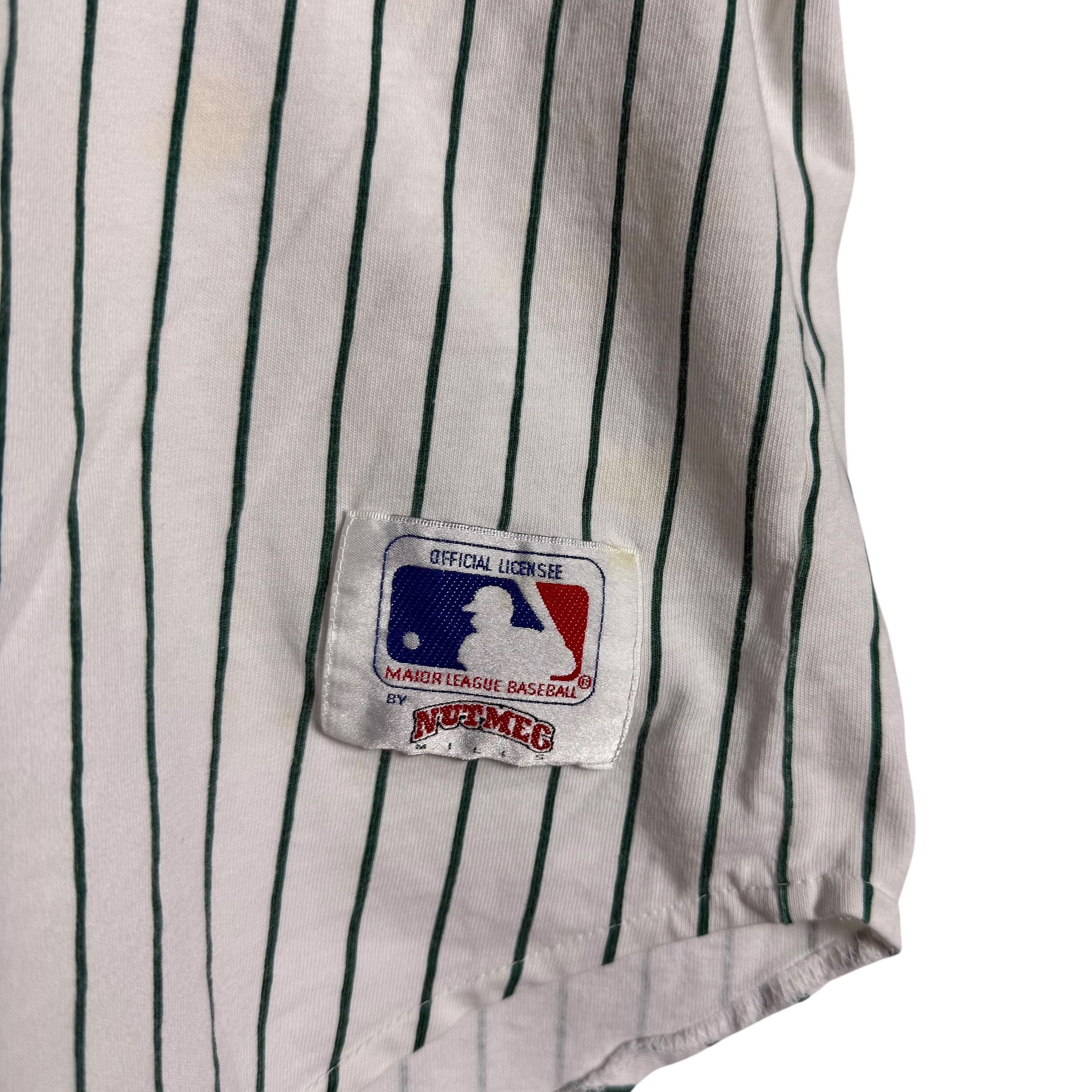 MLB 🔥RARE🔥Vintage Oakland Athletics Nutmeg Mills Jersey Size US XL / EU 56 / 4 - 5 Thumbnail