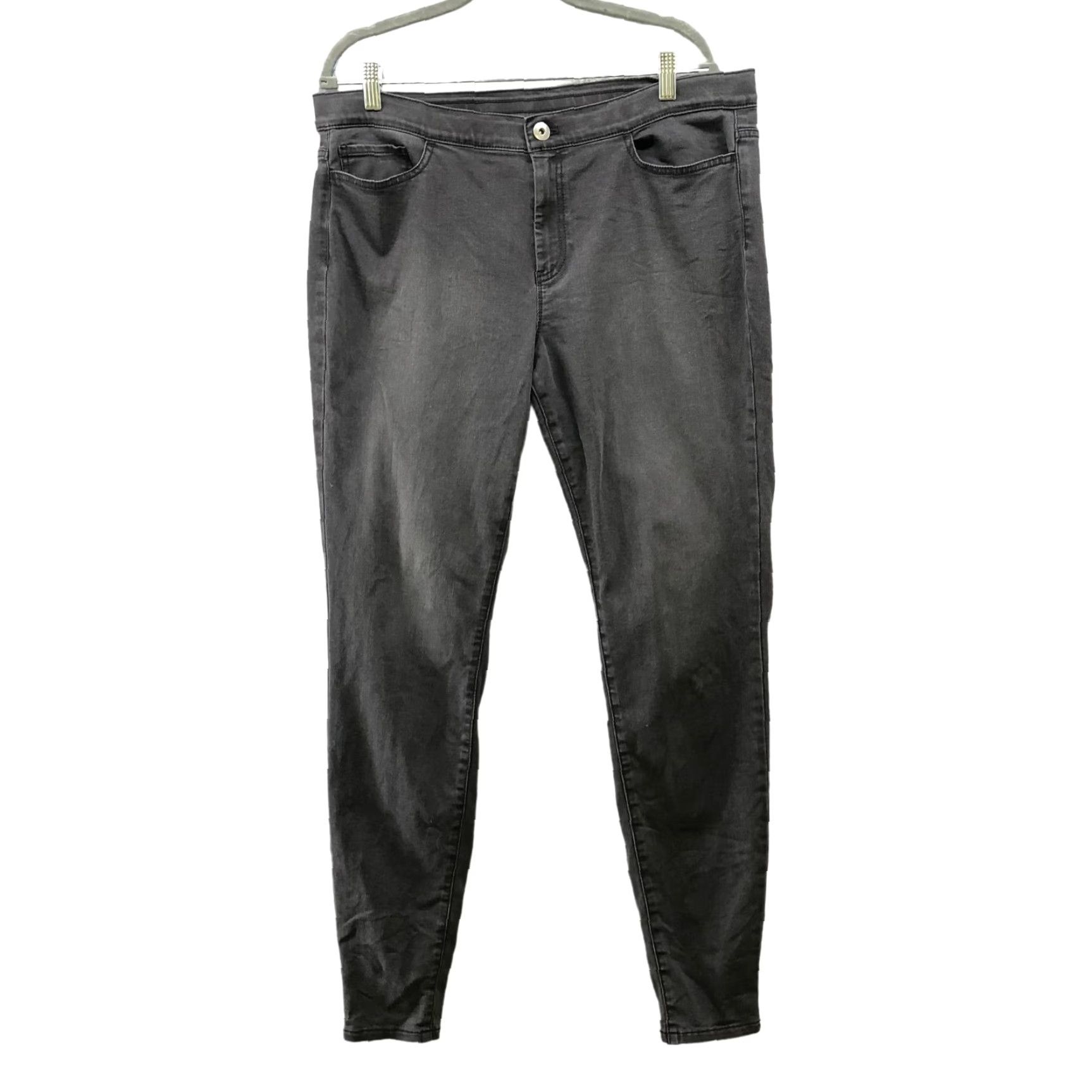 J. Jill J. Jill Leggings Jeans Womens 16 Skinny Washed Black Stretch Denim 5-Pocket 31 Inseam Cotton Blend Slim Mid Rise Regular Type: Jeans Mens? Womens Size 38" / US 16 / IT 52 - 2 Thumbnail