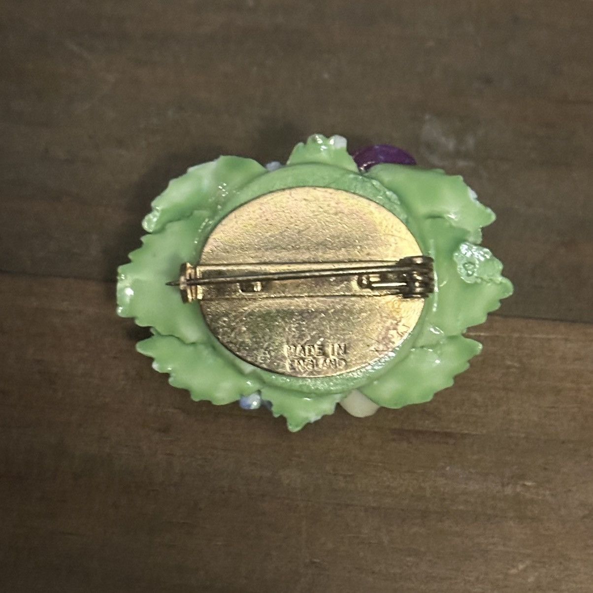 Vintage Vintage bone china flower brooch Size ONE SIZE - 4 Thumbnail
