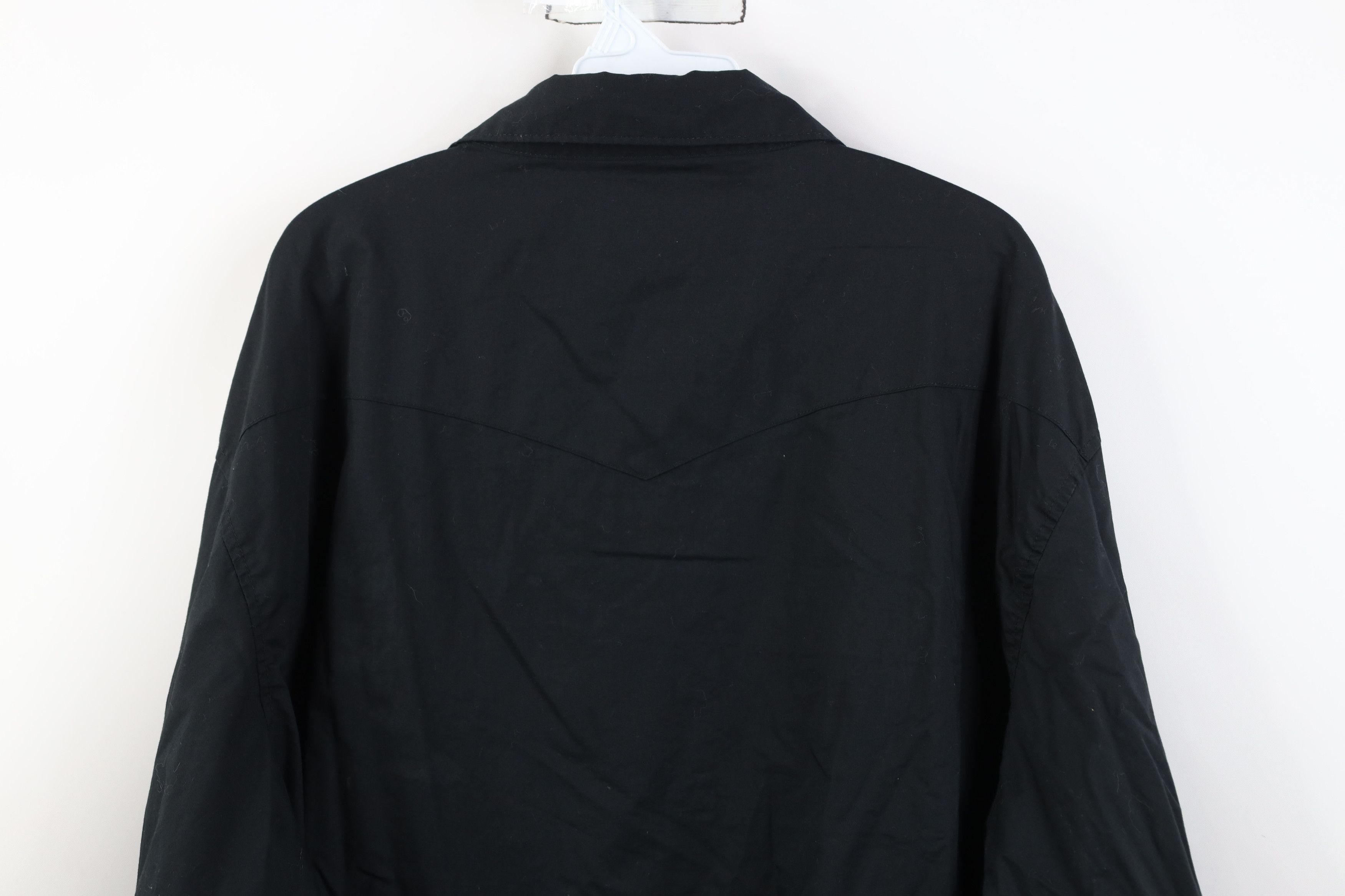 Wrangler Vintage 90s Wrangler Western Cowboy Snap Button Shirt Black Size US XXL / EU 58 / 5 - 11 Thumbnail