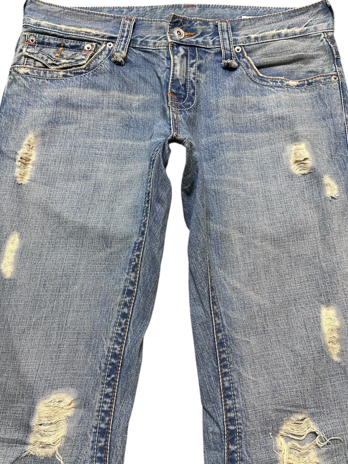 semanticdesign Vintage Semantic Design Flare Curve Leg Grunge Style Jeans Size US 34 / EU 50 - 2 Thumbnail