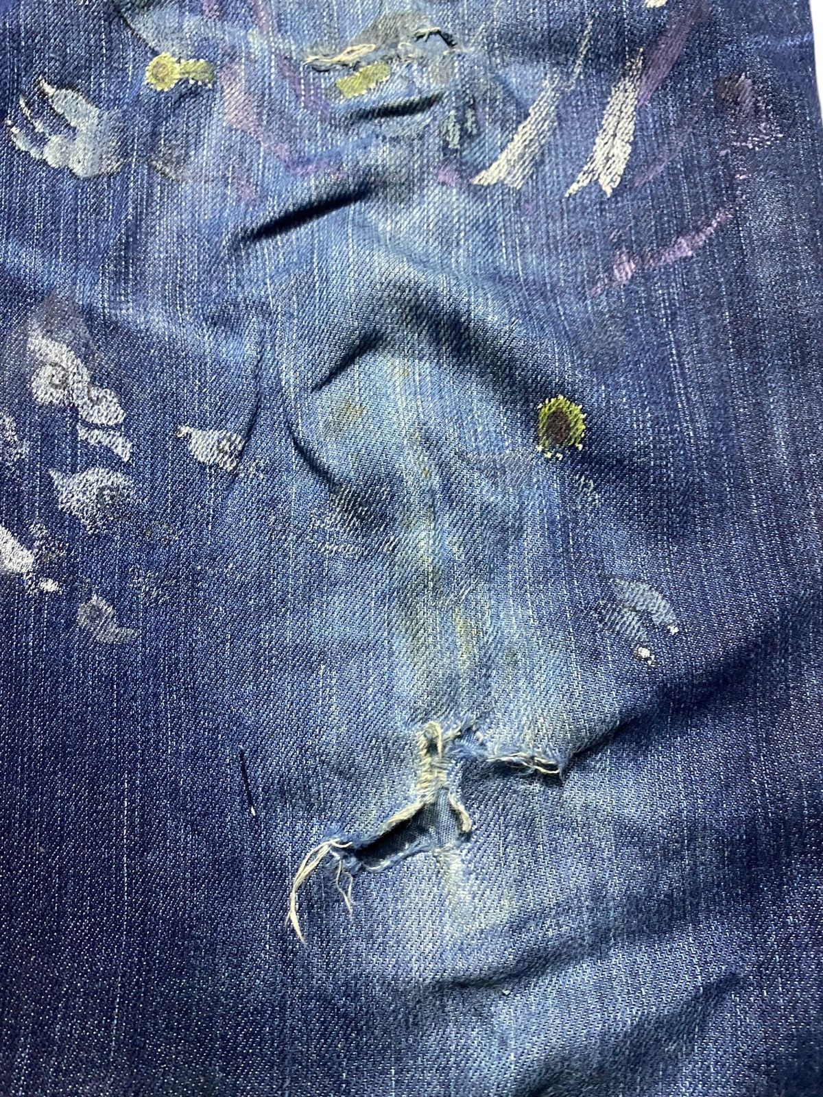 Japanese Brand Vintage Japan Brand Santa fe The Devil Repair Jeans Size US 32 / EU 48 - 10 Thumbnail