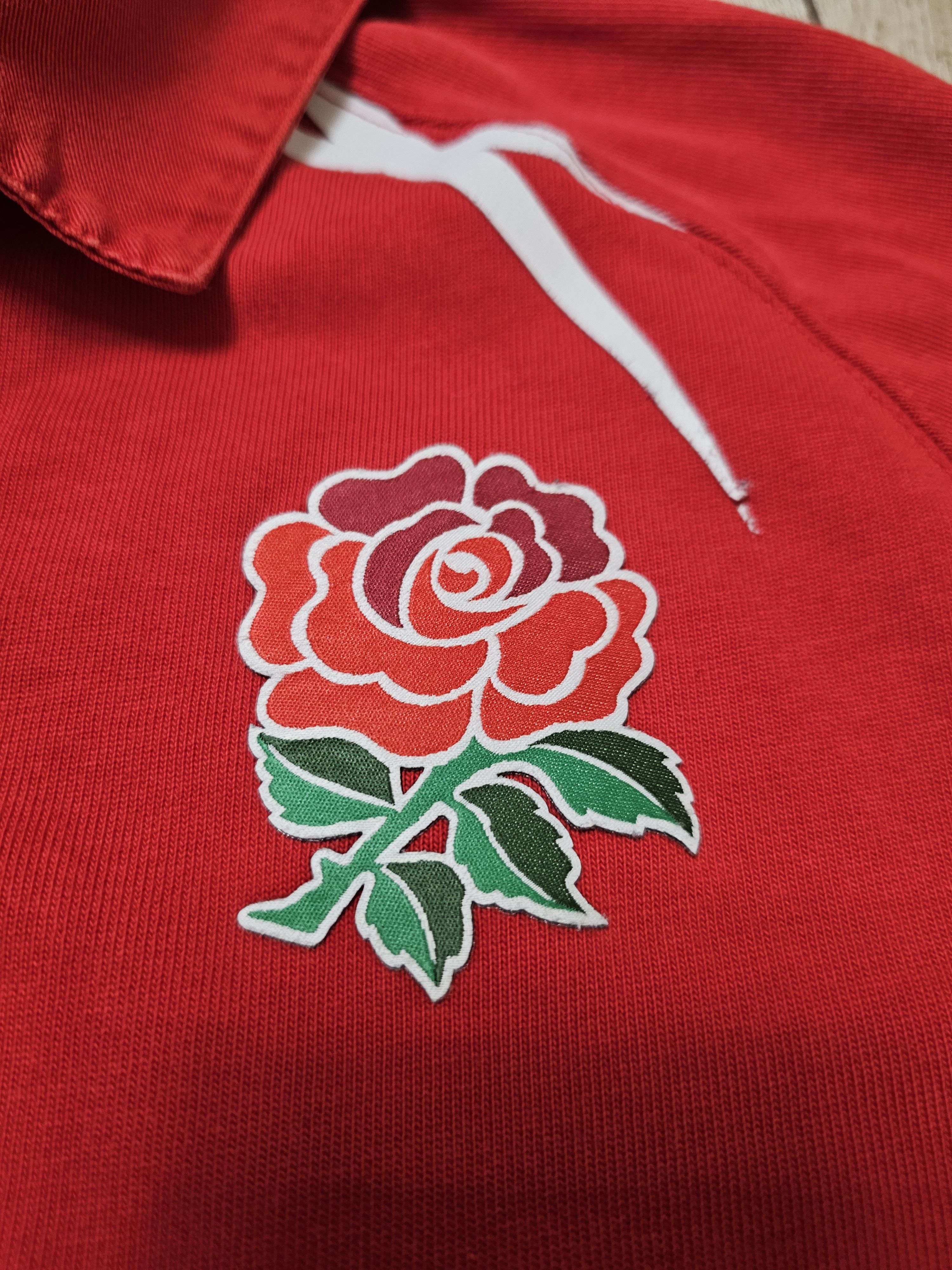 Nike × Vintage ENGLAND RUGBY JERSEY 2007 AWAY RED SHIRT RUGBY JERSEY Size US XL / EU 56 / 4 - 4 Thumbnail