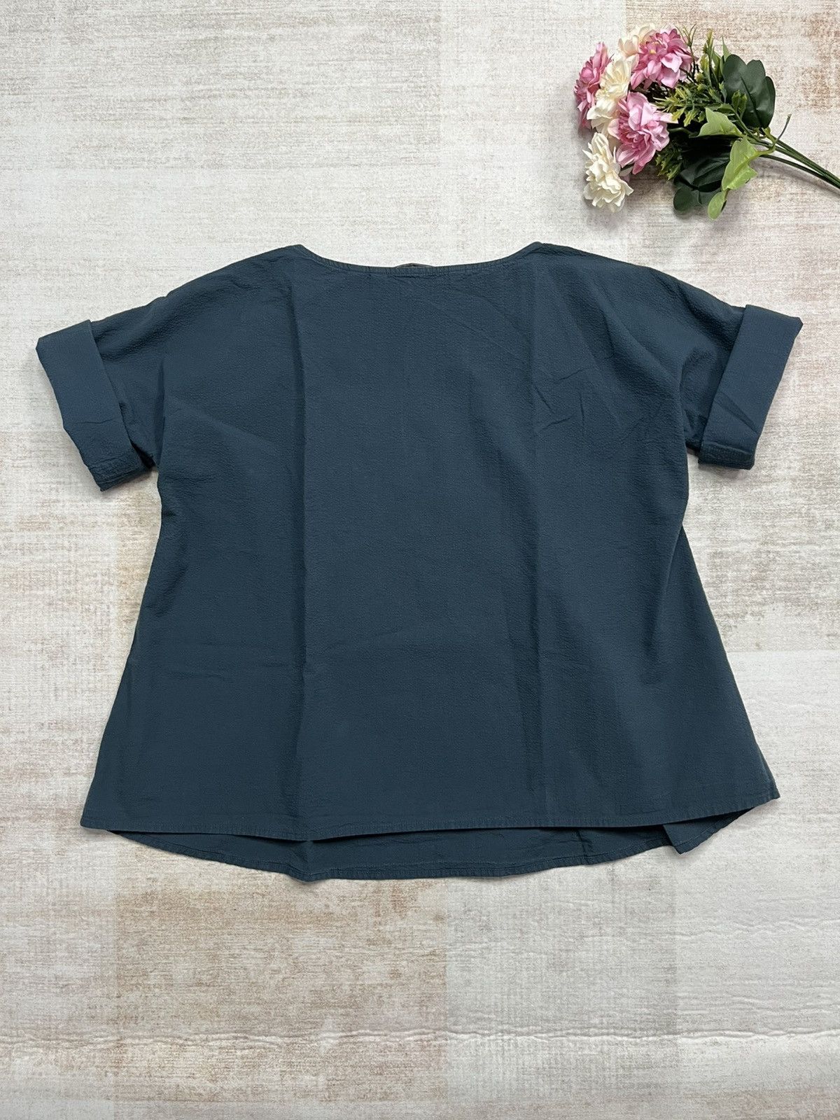 Lemaire × Uniqlo Uniqlo and Lemaire Seersucker Boxy Blouse Size M / US 6-8 / IT 42-44 - 5 Thumbnail