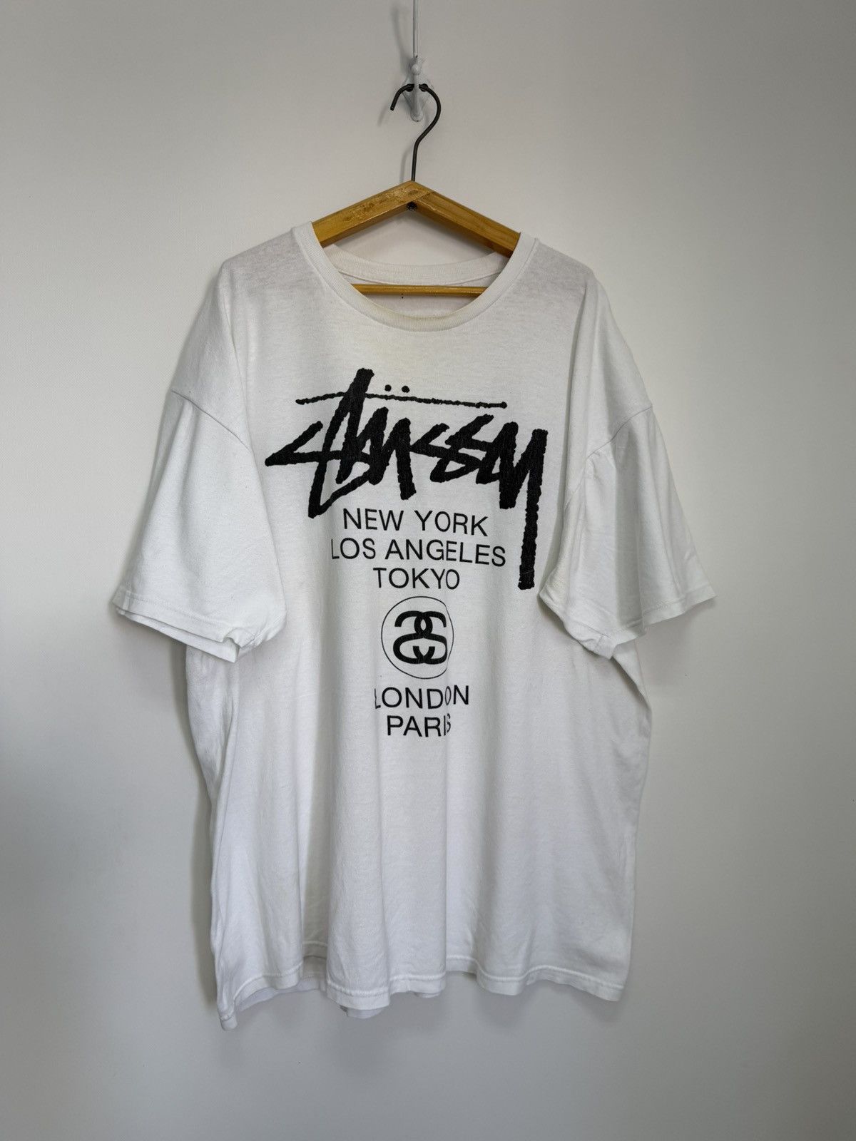 Stussy × Vintage Stussy x Kevin Lyons world tour tee | Grailed