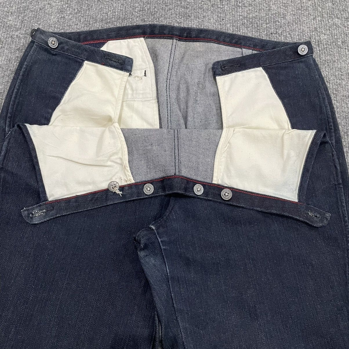 45rpm Japanese 45 Rpm Indigo Blue Denim Pants Jeans Size 29" - 3 Thumbnail