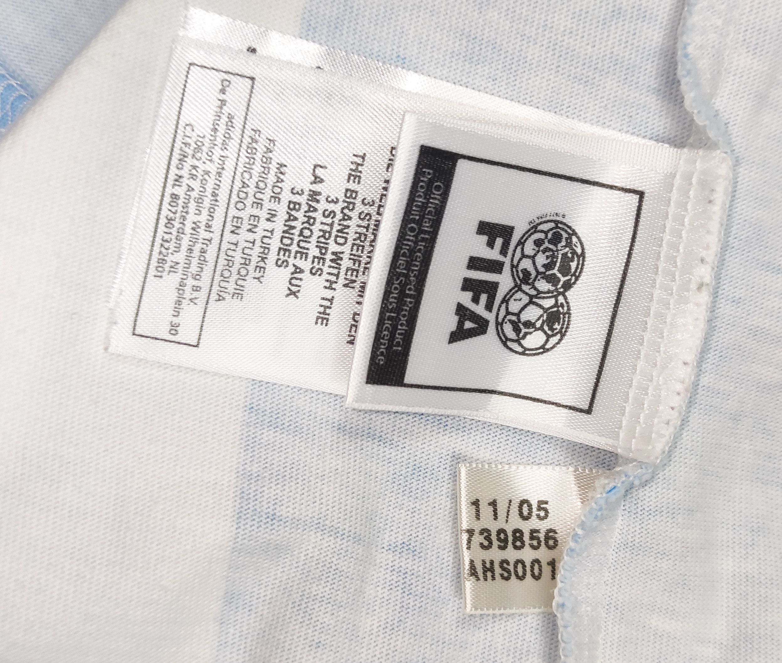 Adidas Argentina Adidas 1974 Home Reedition (Made in 2005) Shirt Size US L / EU 52-54 / 3 - 4 Thumbnail