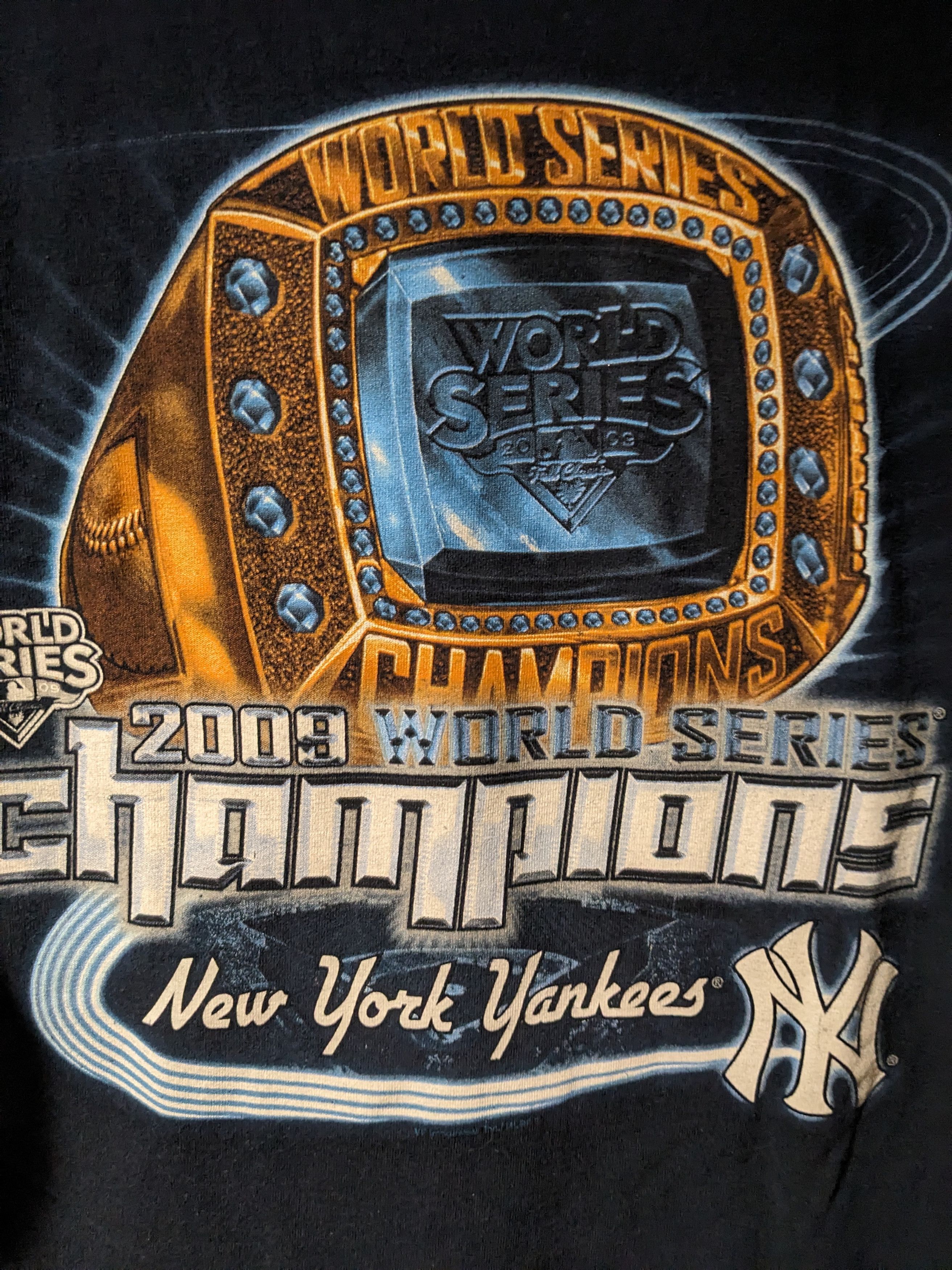 New York Yankees Vintage 2009 New York Yankees World Series Champion T-Shirt Size US XL / EU 56 / 4 - 2 Thumbnail