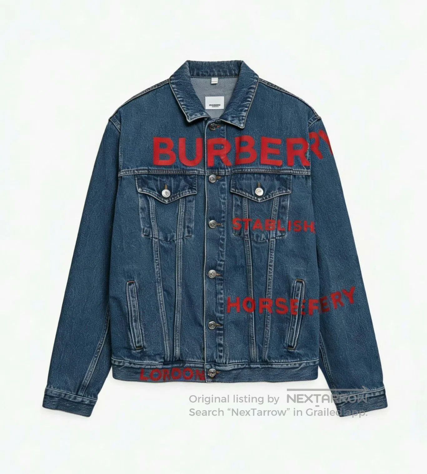 Burberry burberry blue denim logo jacket limited edition. Size US L / EU 52-54 / 3 - 1 Thumbnail