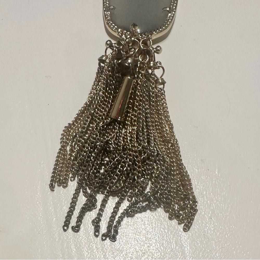 Designer Kendra Scott Rayne Slate Cat’s Eye Pendant Long Necklace Size ONE SIZE - 5 Thumbnail