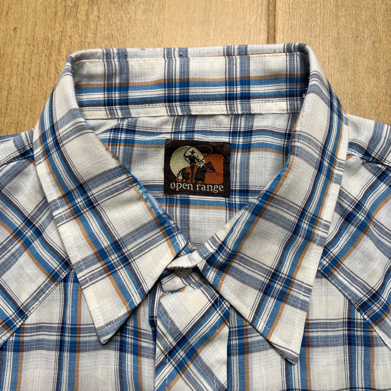 Vintage Vintage Open Range long-sleeve western plaid snap shirt XL Size US XL / EU 56 / 4 - 2 Thumbnail