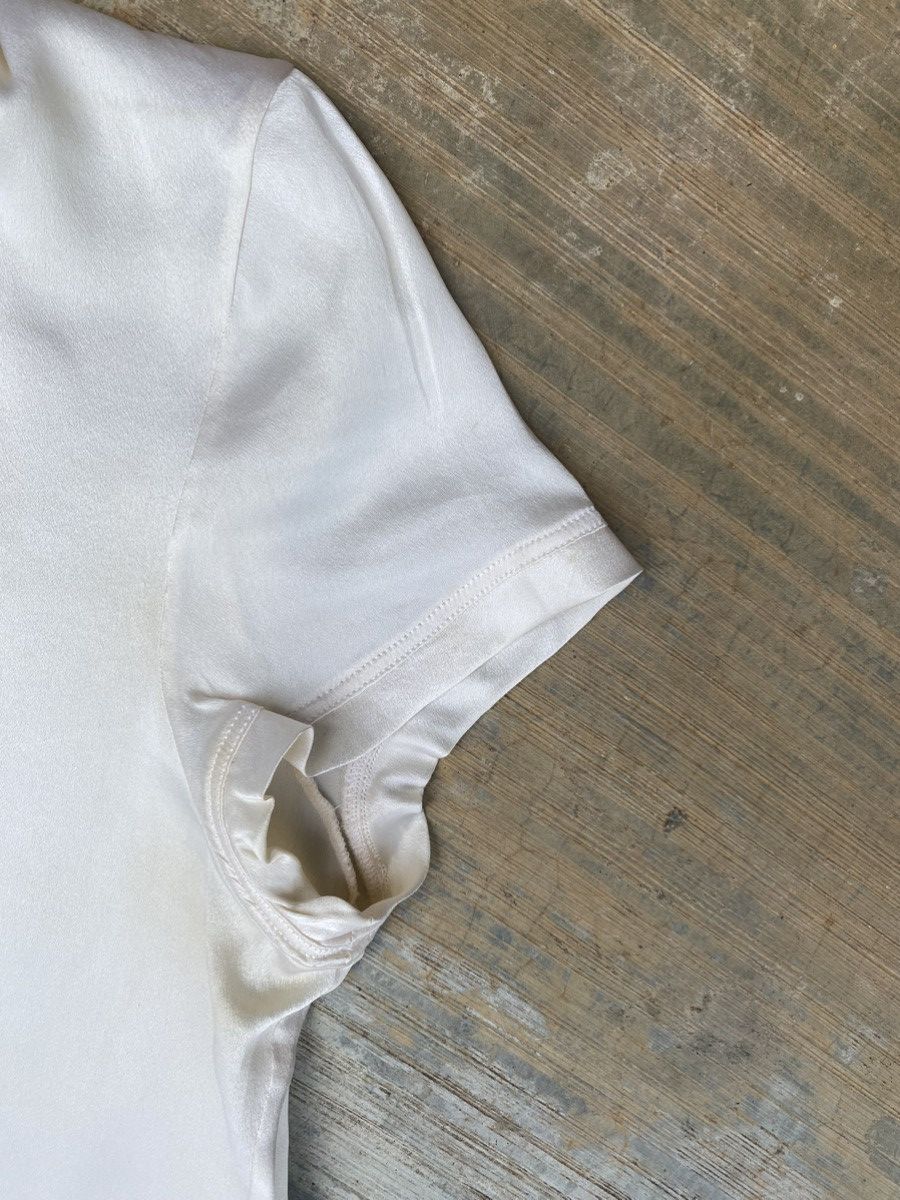 Yves Saint Laurent Yves Saint Laurent rive gauche silk tee Size L / US 10 / IT 46 - 5 Thumbnail