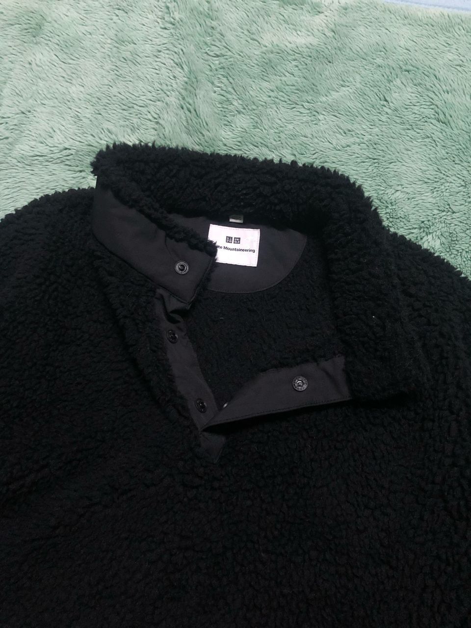 Uniqlo × White Mountaineering UNIQLO WHITE MOUNTAINEERING DEEP PILE HALF BUTTON FLEECE Size US L / EU 52-54 / 3 - 4 Thumbnail