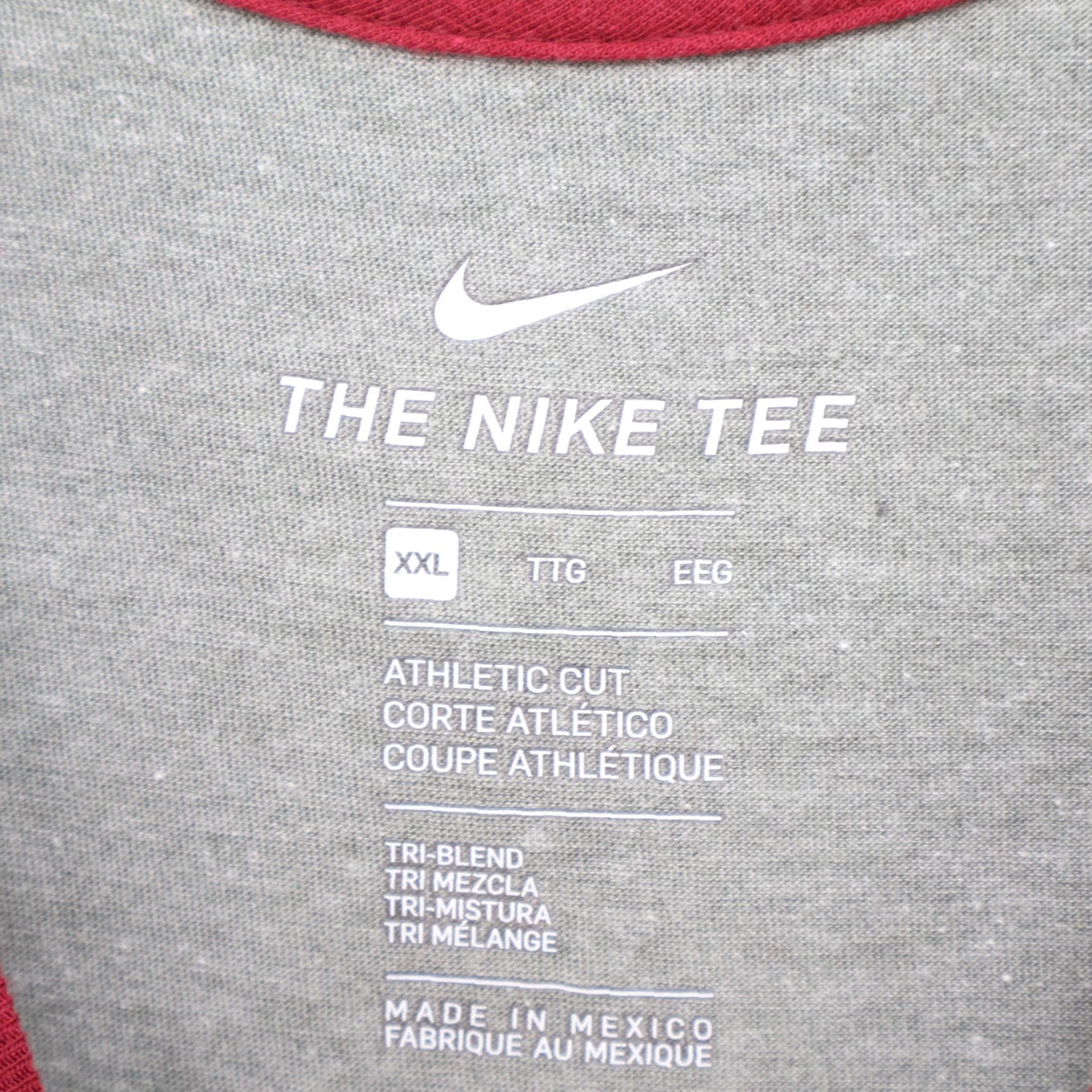 Nike VINTAGE Nike Dri-Fit 3/4 Sleeve Tee Shirt Men's 2XL Gray Red Florida State Shirt Nike Dri-FIT 2XL Gray Red Mens Size US XXL / EU 58 / 5 - 4 Thumbnail