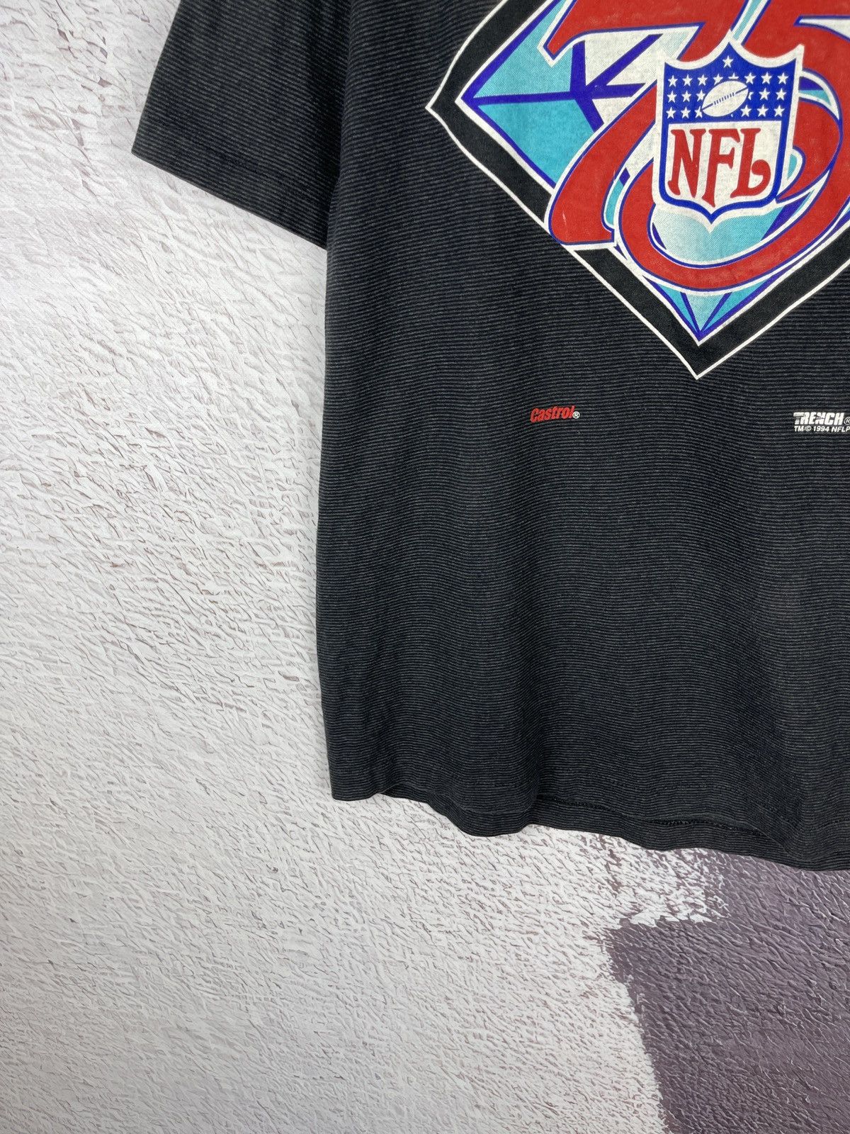 NFL Trench 1994 NFL 75 vintage castrol single stitch USA tee Size US XL / EU 56 / 4 - 5 Thumbnail