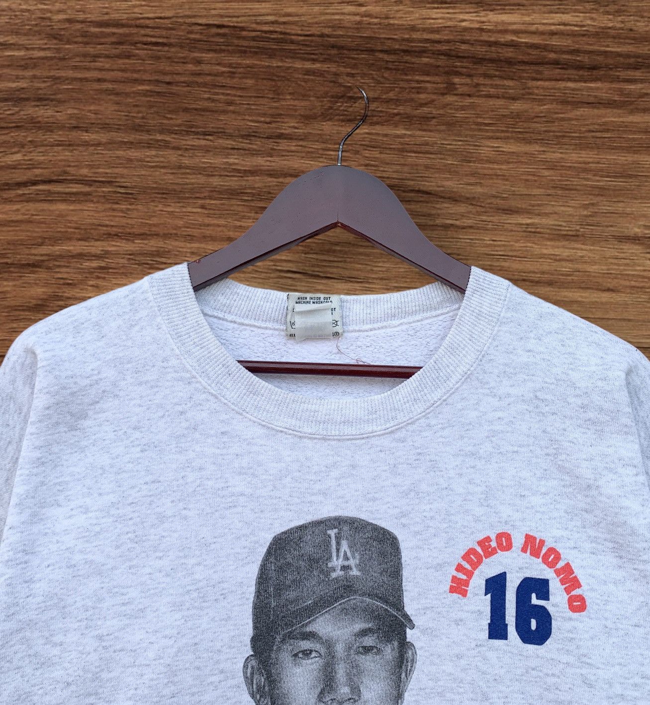 MLB × Nutmeg × Vintage Vintage 1990s Nutmeg MLB Dodgers Hideo Nomo Baseball Size US XL / EU 56 / 4 - 4 Thumbnail
