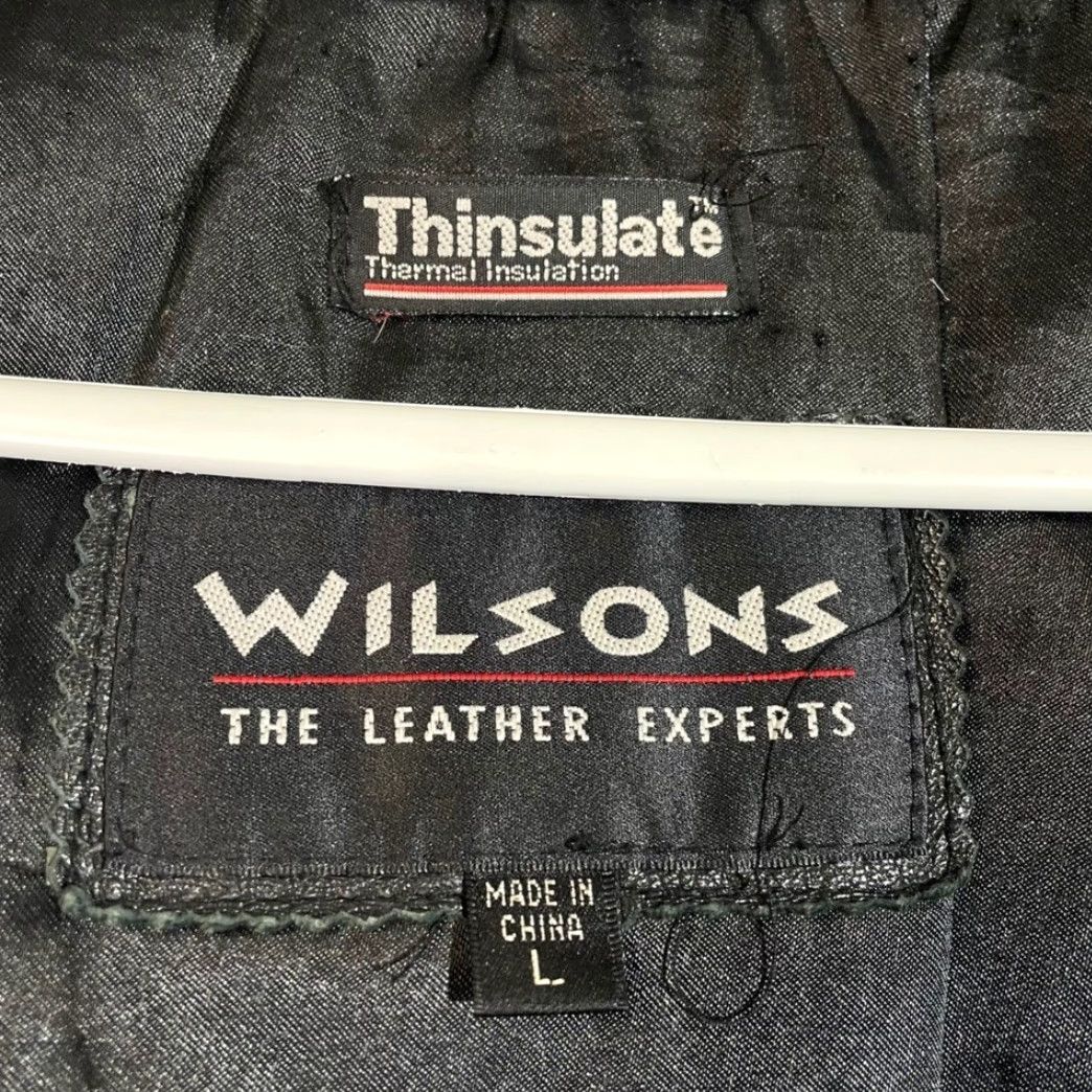 Vintage Wilsons Leather Black Full Zip Leather Thinsulate Jacket Women L Size Large Size L / US 10 / IT 46 - 2 Thumbnail