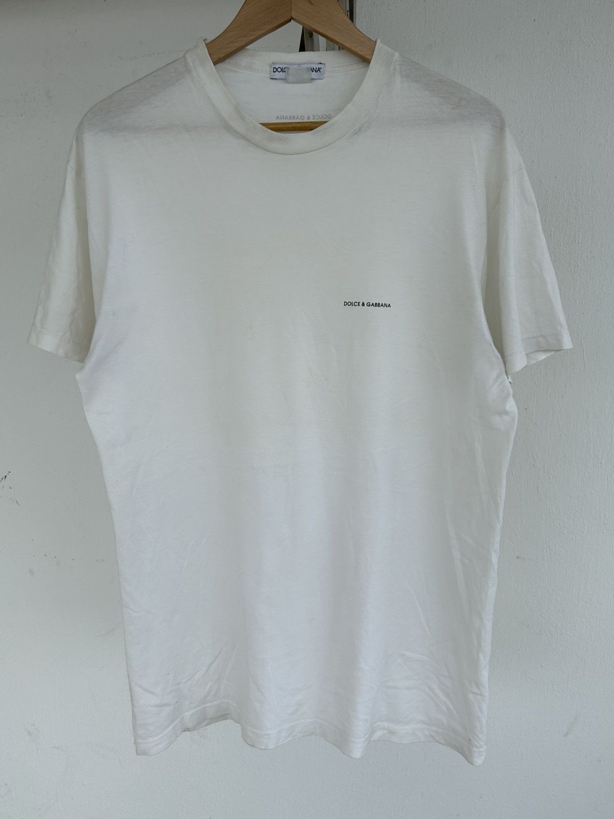 Dolce & Gabbana Vintage D&G Plain White T Size US L / EU 52-54 / 3 - 1 Thumbnail