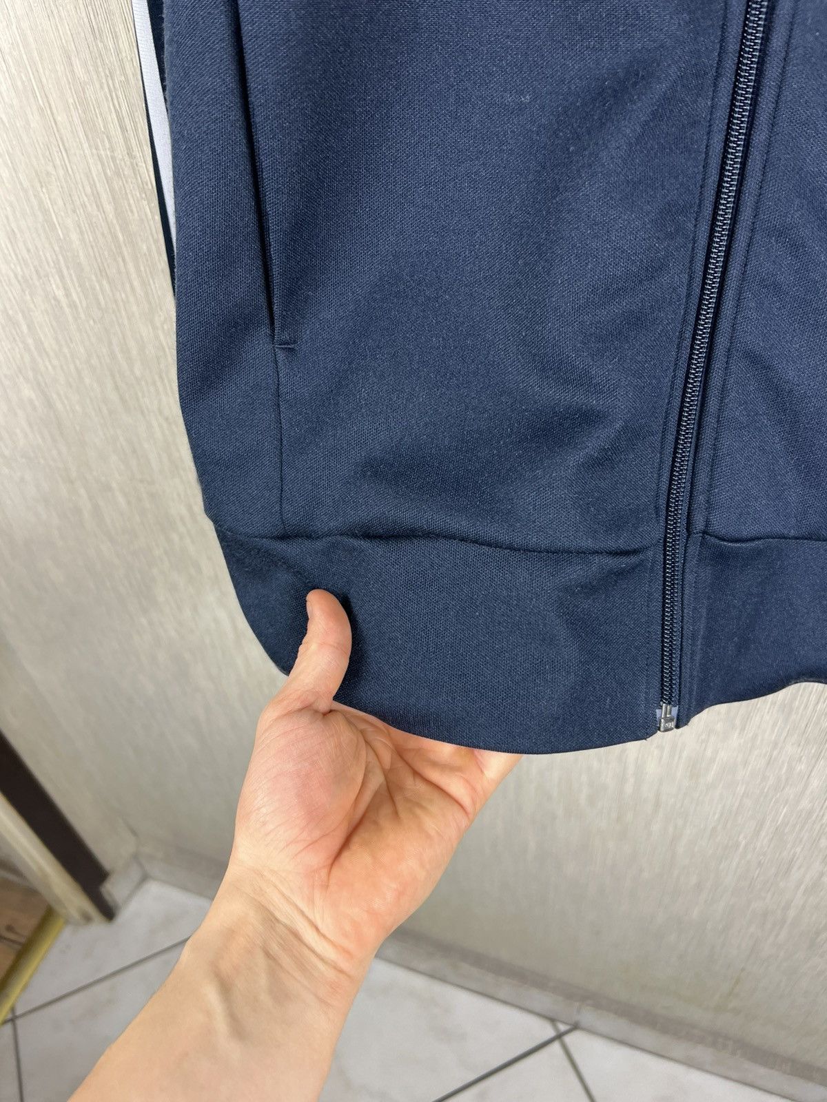 Adidas Vintage Adidas Scotland y2k navy zip track hoodie blokecore Size US L / EU 52-54 / 3 - 13 Thumbnail