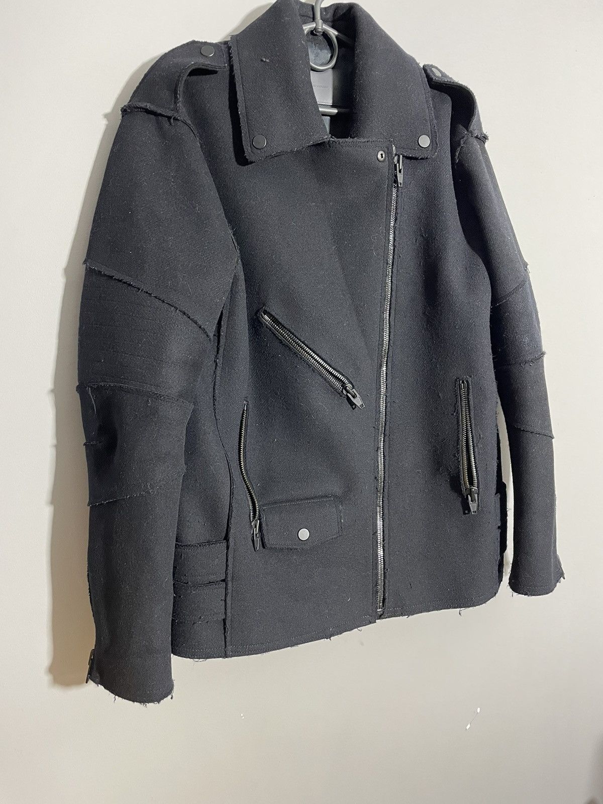 Alexander Wang × H&M Alexander Wang x H&M wool biker jacket Size M / US 6-8 / IT 42-44 - 3 Thumbnail