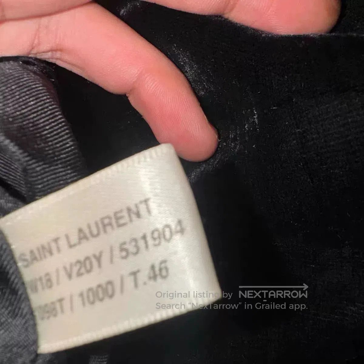 Saint Laurent Paris Saint Laurent Velvet Embroidered Jacket. Size US S / EU 44-46 / 1 - 4 Thumbnail